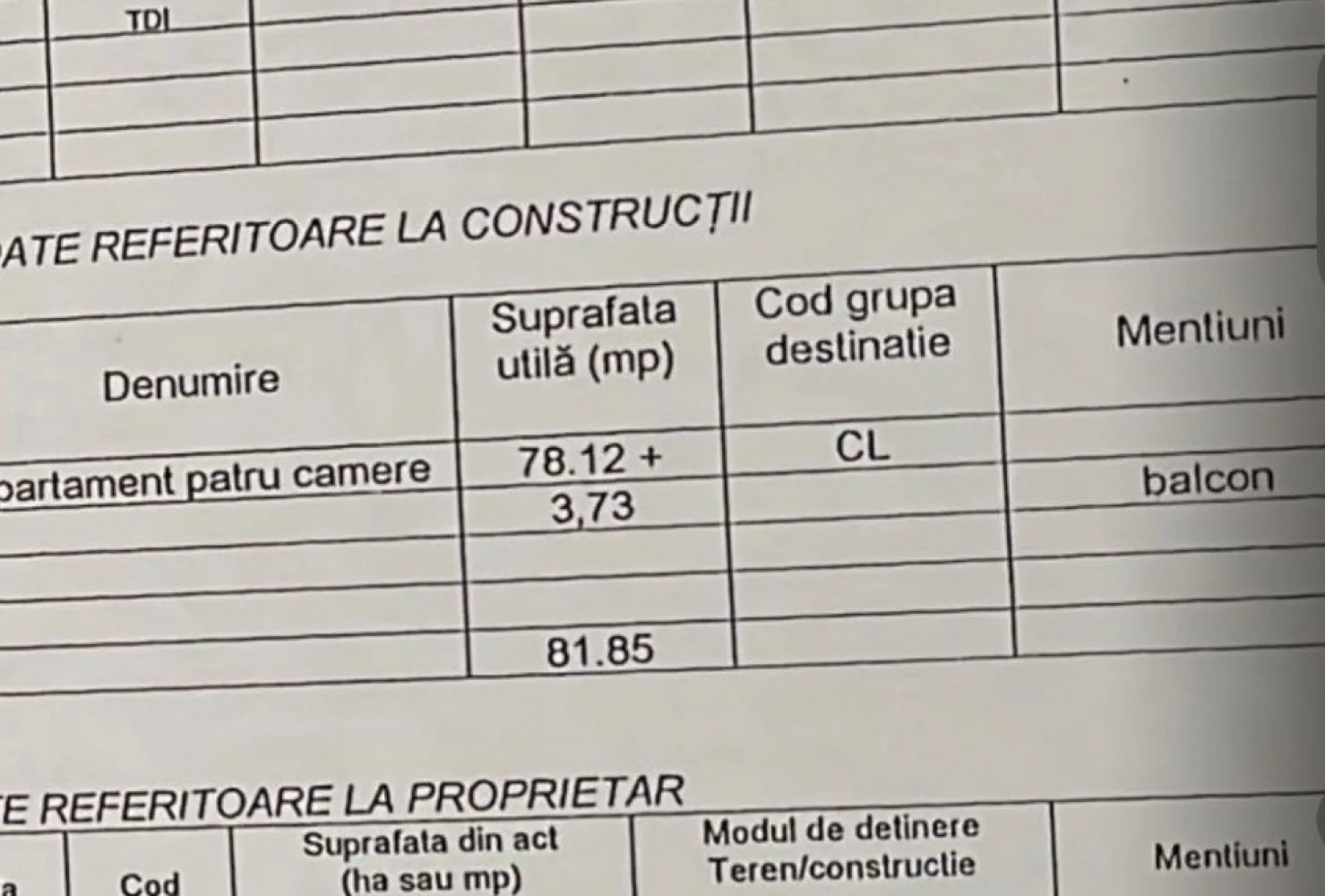 Apartament 4 camere Ozana - Apartament 4 camere pe Aleea Mizil sector 3.
Bloc anvelopat 1974
Parter / 4, cu balcon.
Suprafata utila 78,12 + 3,73 balcon = 81,85 mp utili
Centrala proprie
Boxa la subsol
Metrou 1 Decembrie 8 min.
NECESITA RENOVARE TOTALA! 
Nelocuit din 2021!