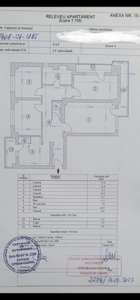 4camere decomandat ,3balcoane , stradal - B- DUL ALEX.OBREGIA 25
STRADAL ,3 BALCOANE
VEDERE EST - SUD - VEST
AN CONSTRUCTIE 1983
94 mp utili
reabilitat in 2020
Piata straduintei
Et 6/10 ,proprietar
A fost renovat total in 2010 ,PROPRIETAR