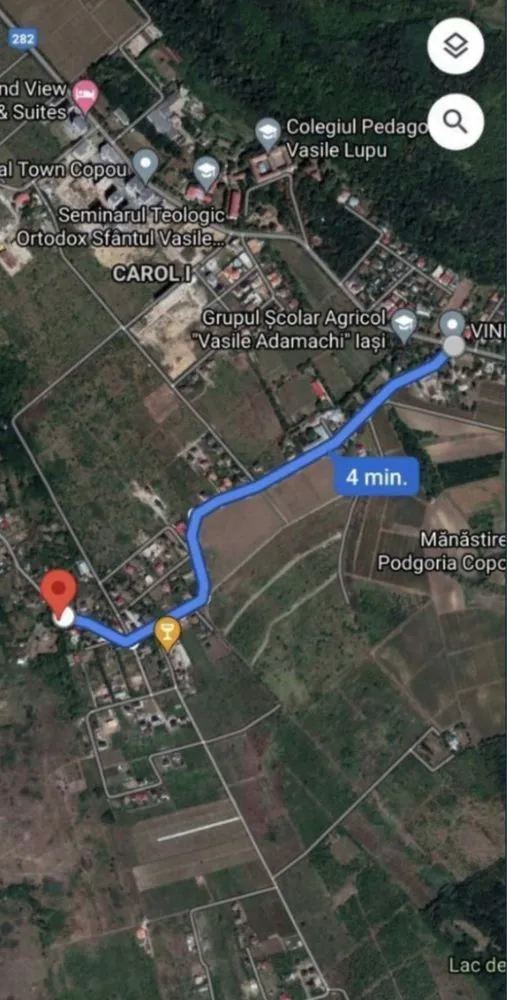 Teren 4200m2, Copou, M.Sadoveanu, PUZ! - Teren 4200mp situat în zona cramele Copou, Sadoveanu,pe strada Viticultori.

PUZ aprobat, elaborat pentru construire locuinte individuale.

Conform avizului de oportunitate obținut ,se pot construi 6 vile cu regim de înălțime D+P+1 ,POT 30% și CUT 0.9

Terenul cu actele aferente este pregatit pentru demararea autorizatiei de construire.

Zonă exclusiva de case cu mult spatiu verde,liniște si priveliște panoramică.

Acces ușor din Copou pe drum proaspat asfaltat de 9m ,toate utilitățile la limita proprietății!

Mai multe detalii la telefon!