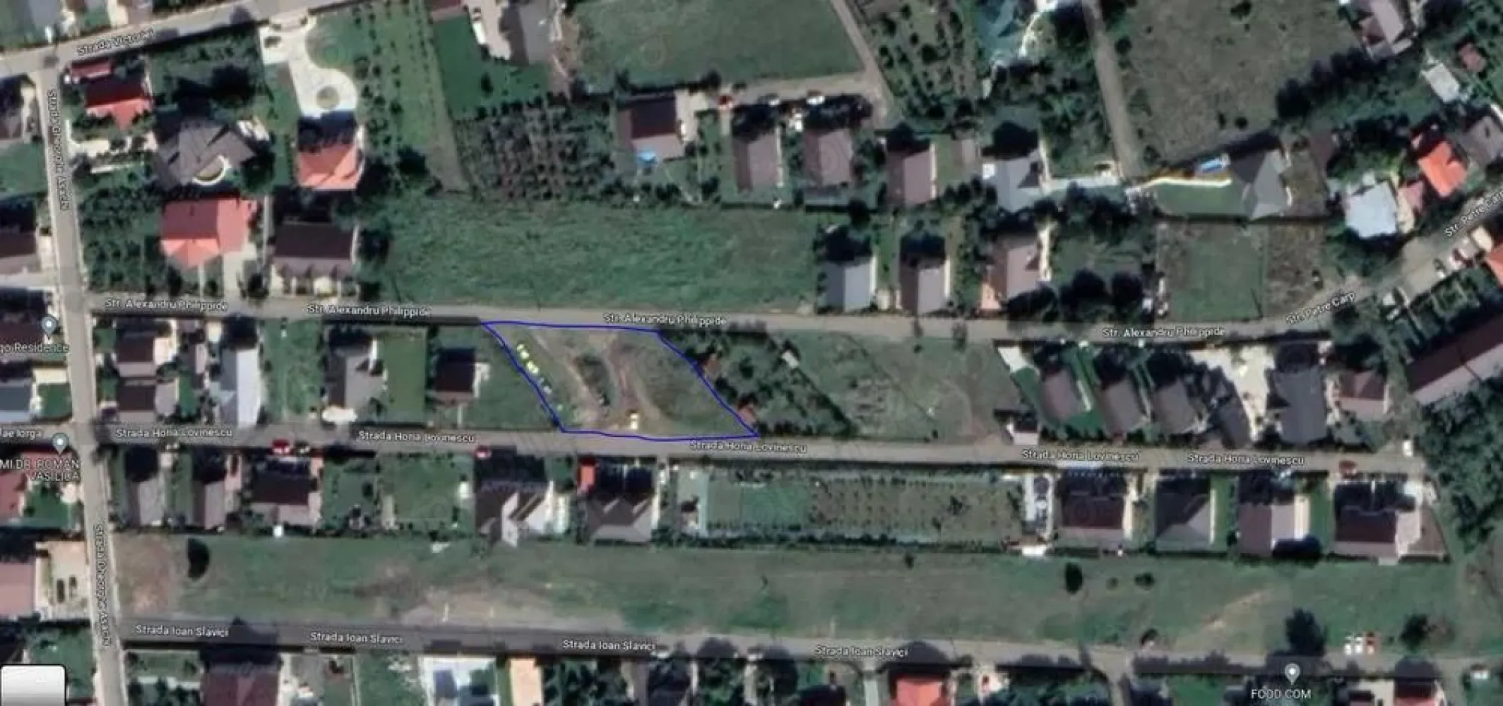 Teren Popas Pacurari - erenul de vanzare este situat in , zona Popas Pacurari. Este intravilan si are o suprafata de 1379 mp.
Terenul are descidere la 2 strazi: Str. Alexandru Philipine de 44 ml, si Str Horia Lovinescu de 51 ml.

Pret 130 Euro mp

Sau schimb cu apartament + diferenta!!!

Terenul beneficiaza de toate utilitatile!!