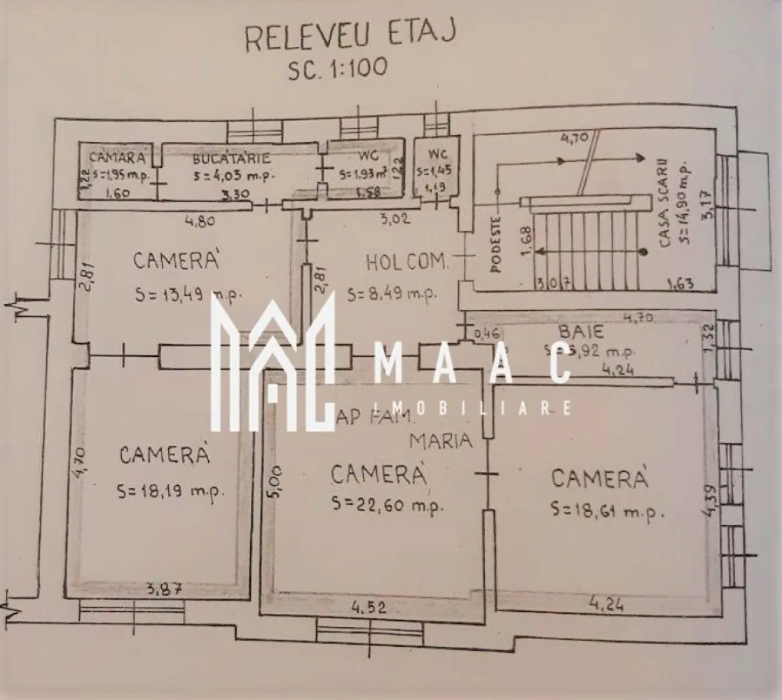 Casa cu 4 apartamente / 9 camere | Ultracentral | Curte