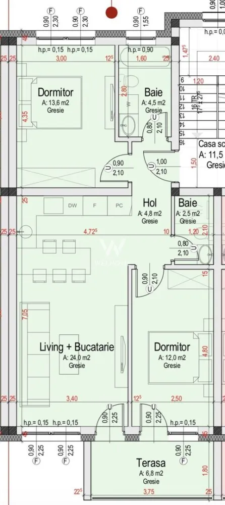 OFERTĂ! Apartament 3 camere cu grădină 50 mp - zona Vest, Sibiu