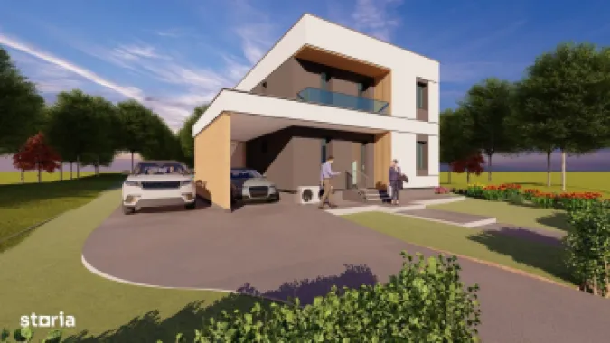 Vand casa noua P+E in Cluj-Napoca, str. Soporului, 800mp teren