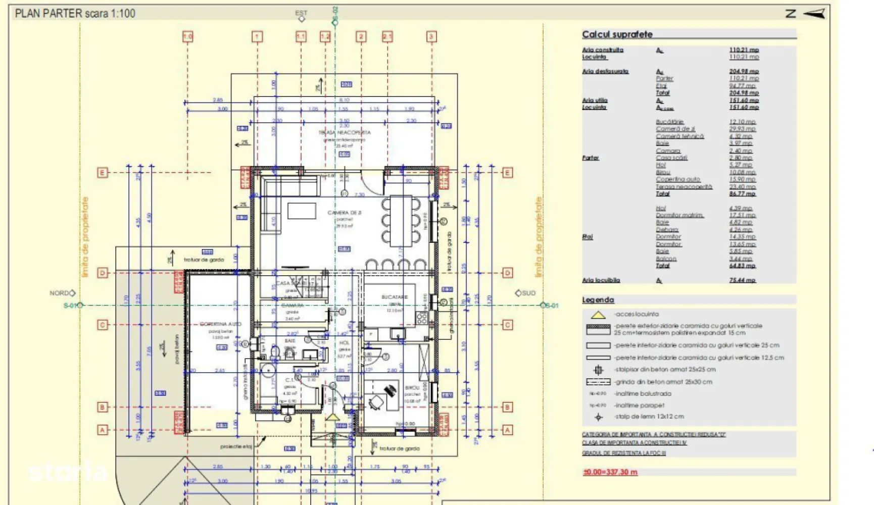 Vand casa noua P+E in Cluj-Napoca, str. Soporului, 800mp teren - Constructie moderna parter si etaj cu pereti din caramida, termoizolata la exterior, respectand standardul NZEB. Locatia este amplasata la 10 minute cu masina de Iulius Mall si 5 minute fata de habul educational si complexul de natatie Borhanci. De asemenea, 7 min de baza sportiva Gheorgheni. Constructia se vinde in stadiul semifinisat. Optional se vinde si in stadiul "La rosu", caz in care pretul de vanzare este de 390000 euro