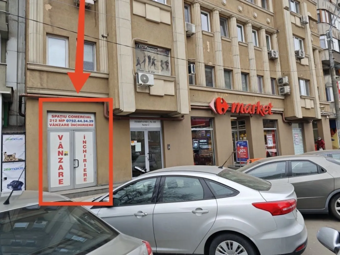 Spațiu comercial de închiriat 238mp Ferdinand I - Spațiu de închiriat 238 mp 
Bulevardul Ferdinand I, nr. 118 langa Carrefour
Subsol
Potrivit pentru o sală de fitness sau orice activitate comerciale
Prețul este negociabil
