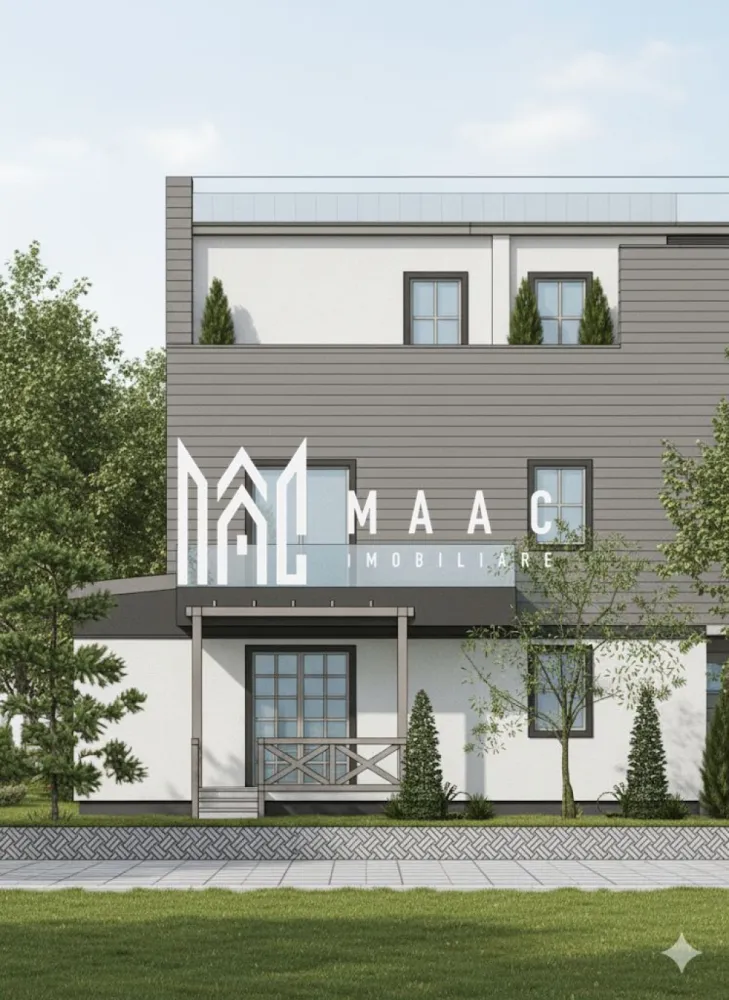 Duplex premium I Sibiu I 3 niveluri I 4 camere I COMISION ZERO - Casă tip duplex în Gusterița – Proiect nou, 4 camere, 3 niveluri, curte 153 mp, predare la Alb in August 2026.
COMISION ZERO - Direct Dezvoltator

Proiect rezidențial boutique, în construcție, compus din doar 6 case tip duplex, situat într-o zonă liniștită din Gusterița – Sibiu, cu acces facil către oraș, dar departe de agitația urbană.
Locuințele sunt proiectate pentru familii care caută un echilibru între spațiu, confort și eficiență energetică.

Suprafață și compartimentare:
Teren total: 218 mp
Amprentă la sol: 65 mp
Curte liberă: 153 mp
Regim de înălțime: Parter + Etaj 1 + Etaj 2 cu terasă
Camere: 4 (3 dormitoare + living)
Băi: 2
Balcoane: 2 + terasă la etajul 2
Bucătărie: separată
Spații de depozitare: cămară, holuri

Compartimentare inteligentă:

Parter:
Living generos – aprox. 22 mp
Bucătărie închisă – 13.5 mp
Cămară – 2.6 mp
Baie – 5 mp
Hol de acces
Terasă de acces + terasă secundară (ieșire din living) – aprox. 10 mp

Etaj 1:
Dormitor 1 – 16.6 mp (cu acces la balcon de 6.3 mp)
Dormitor 2 – 13 mp
Baie – 5 mp
Hol – 5 mp
Balcon de 8 mp (acces din dormitor și hol)

Etaj 2:
Dormitor 3 – 17 mp
Hol
Terasă neacoperită – 25 mp
Balcon – 7.9 mp

Construcție de calitate, materiale premium:
Structură din beton B250, cu fier beton de 16 mm
Instalație electrică realizată prin tubulatură în placă
Încălzire în pardoseală pe toate cele 3 niveluri
Centrala termică proprie
Geamuri tripan pentru izolare termică și fonică superioară
Tencuială decorativă la exterior
Balcoane cu sticlă securizată
Acoperiș din tabla durabil

Avantaje cheie:
Proiect compus din 6 case, intimitate și comunitate restrânsă
Terasă mare la etajul 2 – ideală pentru relaxare, grătar, zonă de lounge
Curte de 153 mp – ideală pentru spațiu verde, grădină, loc de joacă
Compartimentare eficientă – zonă de zi separată de dormitoare
Posibilitate de personalizare a finisajelor (în funcție de stadiul construcției)
Locație: Gusterița – Sibiu
Zonă în plină dezvoltare, liniștită și aerisită
Acces rapid către centrul Sibiului
Aproape de școli, magazine, facilități urbane
Ideală pentru familii sau investiție

Preț, planuri și vizionări disponibile la cerere.

Pentru detalii suplimentare, consultanță sau programarea unei vizionări, te rugăm să ne contactezi si sa specifici CP2720791.