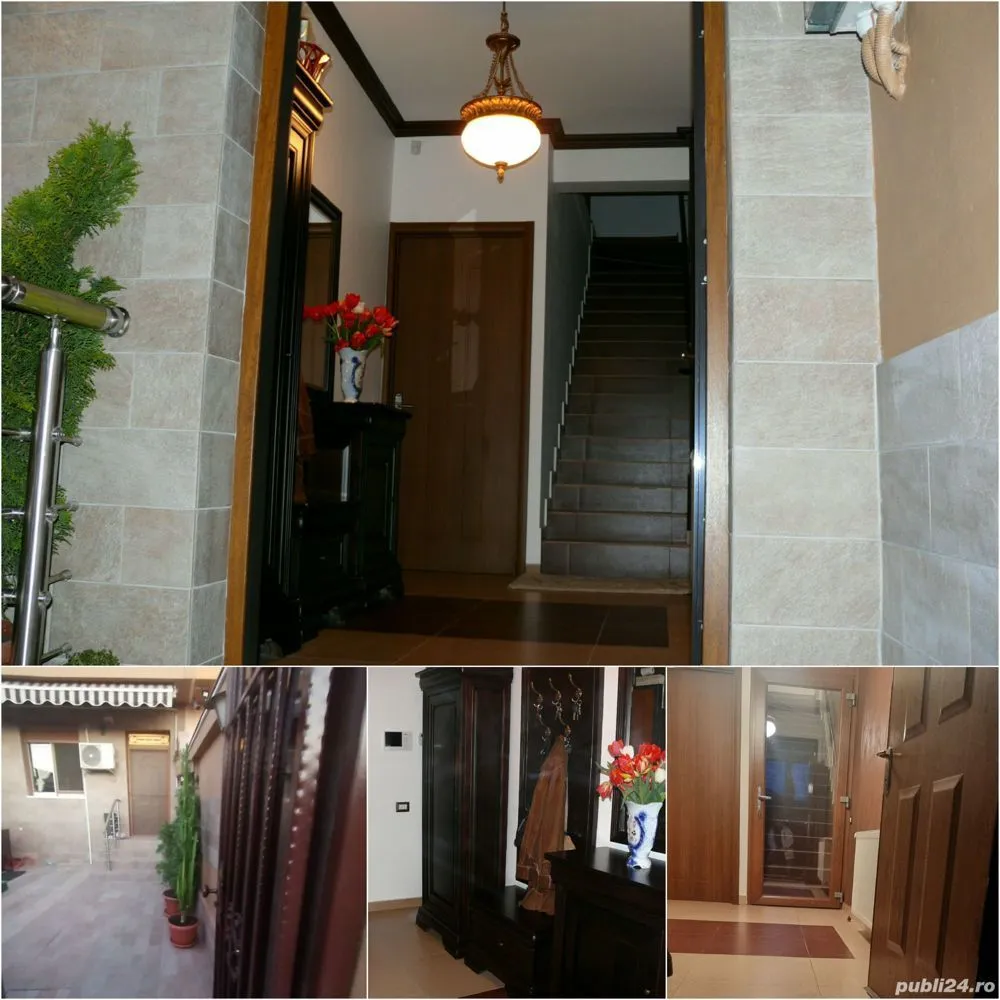 Proprietar vând Duplex în București sector 3, mobilat și utilat complet, cartier exclusiv de case - Proprietar vând Duplex în București sector 3, mobilat și utilat complet, situat într-un cartier compus exclusiv de case (unele construite recent, alte mai vechi), însă într-o zonă liniștită, pe o stradă cu puțin trafic auto, aproape de Parcul Pantelimon din Șoseaua Gării Cațelu - Cartierul 23 August 
(P+1+M 219 mp construiti 187 mp utili) Preț 289900 euro.

Ești în cautarea unei case mult mai spațioase, gata sa te muți în ea, fiind
deja mobilată și utilată ? Vei beneficia de o suprafață căreia îi vei da întrebuințare la alte standarde decât unui simplu apartament mare dintr-un bloc, fie el și unul nou.

Referințe despre imobil:
- a fost construit în intervalul 2009-2010 și dat în folosință la începutul anului 2011;
- suprafața desfasurata este 219 mp (P+1+M) + pod circulabil 30mp, 125 mp teren, amprenta casa 73 mp + 52 curte (25 mp în partea din față și 27 mp în spate); 
 - imobilul este decomandat și are suprafața utilă de 187 mp având următoarea componență: 4 dormitoare mari (19-20mp), 1 living cu zonă de dining (37mp), 1 bucatarie (11 mp), 3 băi (1 grup sanitar 3mp la parter, 1 baie de 6mp care are cabină de duș la etaj și 1 baie de 5mp cu cadă la mansardă);
- structura este din beton cu caramidă, înălțimea de la parter este de 3m, iar etajul si mansarda 2,75m;
-tâmplăria și geamurile de termopan sunt premium de culoare alb, cu obloane în culoarea stejarului;
- ușa metalică de la intrare are 
luminator deasupra și grilaj, gamă premium, de culoarea lemnului de stejar, brand Maco-model Nobila L+;
- atât fațada (la parter integral și la etaje parțial), cât și zidurile gardului sunt placate cu gresie de exterior tip piatră; 
- curtea este pavată cu gresie tip piatră;
- acoperiș tiglă metalică;
- vopsea exterioră decorativă premium, foarte bine întreținută;
- dispune de centrală termică pe gaz, înlocuită în anul 2023, brand Immergas, model Victrix Tera 32;
- generator electric diesel cu pornire automata, montat în curtea din față;
- corpuri de iluminat exterioare pe fațadă și garduri;
- două copertine actionate electric la gradina din fața și cea din spate;
- dispune de aparate de aer condiționat în fiecare cameră, inclusiv în bucatarie;
- uși premium, parchet stratificat, gresie plăci mari, faianță porțelantă, obiecte sanitare, prize și întrerupătoare modulare Gewiss;
- sistem de supraveghere video, alarmă, videointerfon pe fiecare etaj, poartă cu telecomandă;
- mobiler din lemn masiv, brand Mobexpert, gamă Louis Philippe;
- canapele și fotolii piele naturală maro închis brand Mobexpert;
- covoare, perdele, galerii, tapet achiziționate din Mobexpert;
- bucătărie pe comanda din lemn masiv, utilată cu aparatură Franke si Electrolux;
- lustre si corpuri de iluminat marca Eglo;
- mobiler de gradină Mobexpert;

Planul casei:
Parter - hol acces, bucătărie, living+dining, wc de serviciu, camară, casa scarii;
Etaj - 2 dormitoare (fiecare cu balcon) + o baie cu cabină de duș + un dressing; 
Mansarda - 2 dormitoare, cel de la stradă are terasă închisă în sticlă cu uși glisante și cu mobilier de gradină, iar cel de pe spate are balcon + o baie cu cadă
Podul - are mobilier, chiuvetă, calorifer, fereastra Velux

Puncte de reper:
Cartier 23 August Șoseaua Gării Cațelu Dedeman Pantelimon 
Lacul Pantelimon Parcul Pantelimon Hala Laminor Republica, P-ța 23 August, Carrefour Pantelimon (fost Cora), Mobexpert Pantelimon, Brico Depot, Rams Business Center, Școli de stat nr. 78, nr. 67, nr. 47, Grădinița de stat nr.187, Școala privată ISB - International School of Buchares Kaufland și Lidl din B-dul Basarabia, acces rapid pe str.Drumul Intre Tarlale catre Titanul Nou B-dul Pallady, Școala privată ICHB ( Liceul International de Informatica Bucuresti) foarte aproape de ieșirea spre: Autostrada Soarelui orașul Pantelimon Cernica Brănești, cât și către Centura Bucureștiului.

Mijloace de transport public în proximitate:
- Metrou Magistrala M1 stația Pantelimon sau Republica
- Autobuze 246 și 103

Duplex-ul este pretabil atât ca locuință familială, cât și ca sediu pentru firmă,  putându-se transforma cu ușurinta în grădiniță, after school, cabinet medical, cabinet notarial de avocatură, birou de arhitectură sau ca și investiție imobiliară care poate fi ulterior închiriată.

Prețul este 289900 euro, ușor negociabil. 
Este un preț rezultat ca urmare a unei analize de specialitate avându-se în vedere prețul terenului în zona de referință, costul manoperei și a materialelor de construcție, a îmbunătățirilor de care dispune, cât și a tarifelor practicate pe piața imobiliară în cazuri similare pe o distanță rezonabilă ca proximitate. 

De preferat ar fi să fiu contactat direct de cumparator.

Uităte-te și la poze! 
Iar dacă vrei o schimbare și iți place CONTACTEAZA-NE!