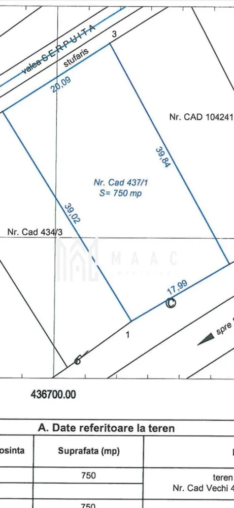 Teren intravilan | Hamba | 750 MPU - Maac imobiliare propune spre vânzare un teren intravilan, cu suprafața de 750 mp, situat în localitatea Hamba, la aproximativ 10 km de municipiul Sibiu, ideal pentru construcție.

 Localizare excelentă – la șoseaua principală, cu acces facil.
 Utilități disponibile:

Canalizare – pe teren

Apă – la aprox. 5,5 metri

Curent electric – la aprox. 2 metri

Gaz natural – la aprox. 11 metri

Terenul este pretabil pentru construcție rezidențială și reprezintă o investiție ideală într-o zonă în dezvoltare.

 Pentru mai multe detalii va rugam specificati telefonic ID: CP2716582