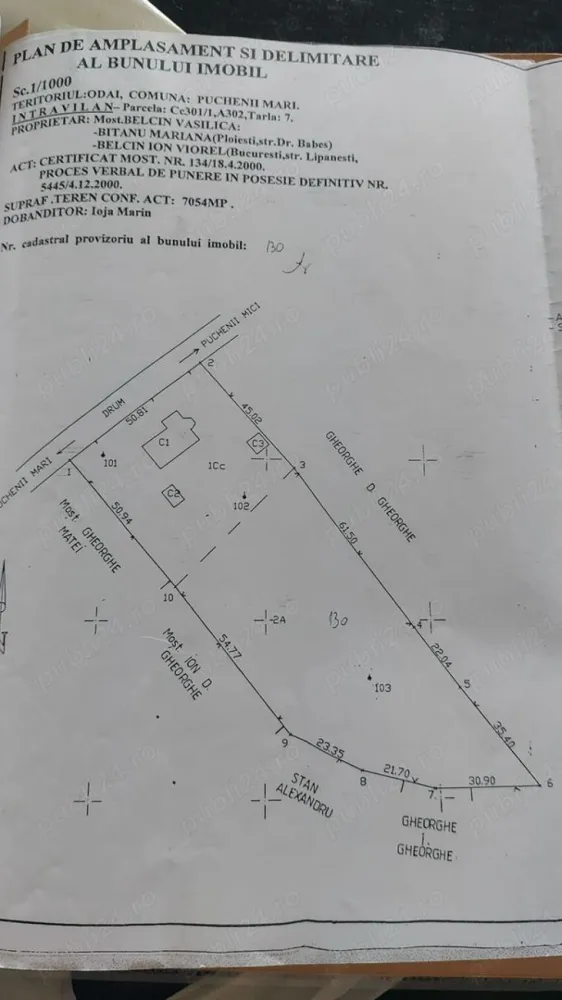 Casa la 40 km de București și la 15km de Ploiesti - Casa de 160 mp în Puchenii Mari la 300 de metrii de pădure cu o curte generoasa de 7050 mp intravila
Deschidere la strada de 50 metrii ce oferă posibilitatea unui drum de servitute la terenul din spate
Este izolata la exterior cu vata bazaltica de 10 cm
Toate utilitățile, încălzire cu centrala pe gaz