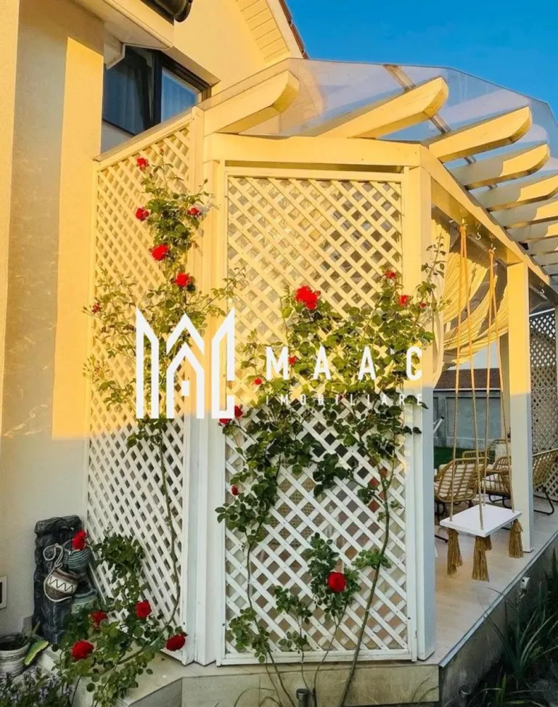 Casa individuala | 216 mp utili | Teren 500 mp | Veterani - MAAC Imobiliare vă propune spre vânzare o casă individuală finalizată în perioada 2017–2018, amplasată într-un cartier aerisit de case, ce oferă liniște, intimitate și acces facil către autostradă și zona comercială.

Proprietatea are o suprafață utilă de 216 mp și este edificată pe un teren de 500 mp, beneficiind de curte individuală, terasă generoasă și garaj închis. Construcția este solidă, realizată cu design modern și materiale de înaltă calitate.

Compartimentarea este practică și bine organizată:

parter:
-living spațios cu șemineu și distribuție de căldură către etaj
-bucătărie separată
-cămară
-cameră suplimentară (birou sau dormitor)
-baie complet echipată (cabină de duș, wc, bideu)
-hol larg și luminos
-spațiu tehnic
-debara

etaj:
-2 dormitoare
-dressing (poate fi transformat în dormitor)
-2 băi (una matrimonială cu cadă și cabină de duș, una secundară)
-budoar
-hol spațios și luminos

Dotări și finisaje:
-încălzire în pardoseală pe toată suprafața
-izolație cu vată bazaltică
-tâmplărie PVC premium
-parchet Egger 12 mm
-plăci mari și gresie premium în băi
-baterii și obiecte sanitare de calitate superioară
-finisaje moderne atent selectate

Avantajele acestei case individuale includ poziționarea excelentă, cu acces rapid la autostradă și centre comerciale, spațiile generoase și bine compartimentate, intimitatea oferită de curtea proprie și nivelul ridicat al construcției și finisajelor.

Proprietatea este potrivită pentru o familie care își dorește un cămin modern, spațios și durabil, într-o zonă rezidențială bine conectată.

Pentru mai multe detalii, vă rugăm să menționați numărul CP2706525 la telefon.