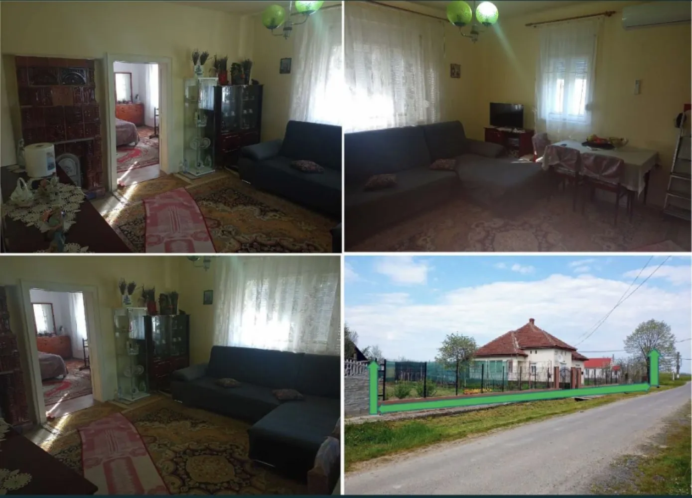 Casa de schimbare sau schimb cu apartament - Proprietar persoană fizică, vând (sau schimb cu apartament în Satu Mare şi eventual ofer diferenţa în Euro la înţelegere), casă din cărămidă cu fundaţie din beton, situată la 15 Km depărtare de Satu Mare, în sat Tătăreşti, Comuna Viile Satu Mare, drum nou foarte bun, complet reabilitat în urmă cu un an de zile. Casa are 3 camere cu o suprafaţă utilă de 105m², dotată cu sobe din teracotă, aer condiţionat Ferroli de 12000 BTU, montat în 2023, toaletă de serviciu în casă situată separat de baia mare (la fel situată în casă) care este dotată cu boiler mixt curent+lemne, cadă acryl, chiuvetă etc.(casa este construită în anul 1975).
Casa este racordată la apă curentă şi canalizare şi are internet, telefonie şi TV prin fibră optică de la Digi.
Proprietatea are o suprafaţă totală de 30 Ari, sunt practic 3 locuri de casă(casa propriuzisă şi încă 2 locuri de casă în stânga şi în dreapta casei iar unul dintre locuri are canalizare separată)şi are un front la stradă de 60m.
Strada pe care se află proprietatea este asfaltată şi se află la aprox. 250m distanţă de drumul principal care traversează localitatea, deci este o stradă liniştită(în partea stângă a proprietăţii se află o casă de rugăciune).
Casa are beci sub cămară, are terasă, bucătărie de vară,şură mare renovată recent, prevăzută în interior cu un grajd transformat în magazie de scule, garaj din lemn cu fundaţie din beton, fântână cu apă potabilă care poate fi folosită la udatul grădinii(fără a fi contorizată), coteţe de porci şi găini din cărămidă, afumătoare, geamuri termopan la jumătate din casă(inclusiv uşa de intrare principală)…
Gospodăria este prevăzută cu absolut toate sculele necesare întreţinerii proprietăţii(inclusiv diferite maşini de tuns iarba pe benzină etc.).
Ȋn şură sunt lemne de foc destule pentru cel puţin încă 3 ani de zile.
Proprietatea este cu absolut toate actele la zi, fără sarcini. Ȋn grădină sunt pomi fructiferi şi viţă de vie.
Casa se vinde mobilată şi utilată la înţelegere, sunt toate condiţiile de trai ca şi într-un apartament(TV-uri moderne, maşină de spălat haine,maşină de spălat vase cu 1 an vechime etc.).
Casa se află pe Str.Morii Nr.179, Sat Tătăreşti.
TELEFON 07*******06