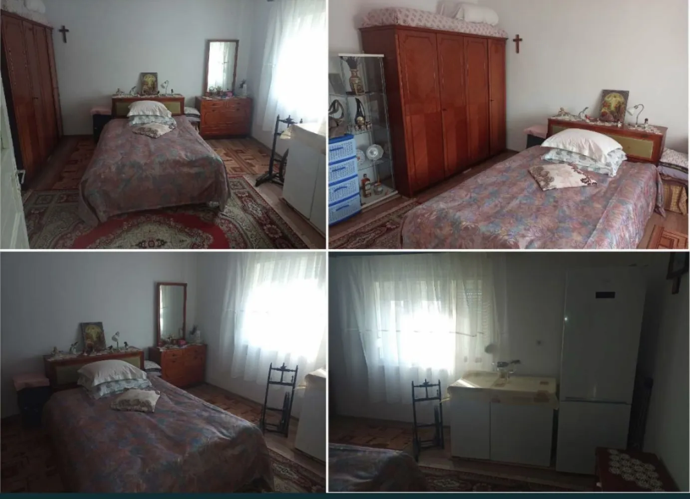 Casa de schimbare sau schimb cu apartament - Proprietar persoană fizică, vând (sau schimb cu apartament în Satu Mare şi eventual ofer diferenţa în Euro la înţelegere), casă din cărămidă cu fundaţie din beton, situată la 15 Km depărtare de Satu Mare, în sat Tătăreşti, Comuna Viile Satu Mare, drum nou foarte bun, complet reabilitat în urmă cu un an de zile. Casa are 3 camere cu o suprafaţă utilă de 105m², dotată cu sobe din teracotă, aer condiţionat Ferroli de 12000 BTU, montat în 2023, toaletă de serviciu în casă situată separat de baia mare (la fel situată în casă) care este dotată cu boiler mixt curent+lemne, cadă acryl, chiuvetă etc.(casa este construită în anul 1975).
Casa este racordată la apă curentă şi canalizare şi are internet, telefonie şi TV prin fibră optică de la Digi.
Proprietatea are o suprafaţă totală de 30 Ari, sunt practic 3 locuri de casă(casa propriuzisă şi încă 2 locuri de casă în stânga şi în dreapta casei iar unul dintre locuri are canalizare separată)şi are un front la stradă de 60m.
Strada pe care se află proprietatea este asfaltată şi se află la aprox. 250m distanţă de drumul principal care traversează localitatea, deci este o stradă liniştită(în partea stângă a proprietăţii se află o casă de rugăciune).
Casa are beci sub cămară, are terasă, bucătărie de vară,şură mare renovată recent, prevăzută în interior cu un grajd transformat în magazie de scule, garaj din lemn cu fundaţie din beton, fântână cu apă potabilă care poate fi folosită la udatul grădinii(fără a fi contorizată), coteţe de porci şi găini din cărămidă, afumătoare, geamuri termopan la jumătate din casă(inclusiv uşa de intrare principală)…
Gospodăria este prevăzută cu absolut toate sculele necesare întreţinerii proprietăţii(inclusiv diferite maşini de tuns iarba pe benzină etc.).
Ȋn şură sunt lemne de foc destule pentru cel puţin încă 3 ani de zile.
Proprietatea este cu absolut toate actele la zi, fără sarcini. Ȋn grădină sunt pomi fructiferi şi viţă de vie.
Casa se vinde mobilată şi utilată la înţelegere, sunt toate condiţiile de trai ca şi într-un apartament(TV-uri moderne, maşină de spălat haine,maşină de spălat vase cu 1 an vechime etc.).
Casa se află pe Str.Morii Nr.179, Sat Tătăreşti.
TELEFON 07*******06