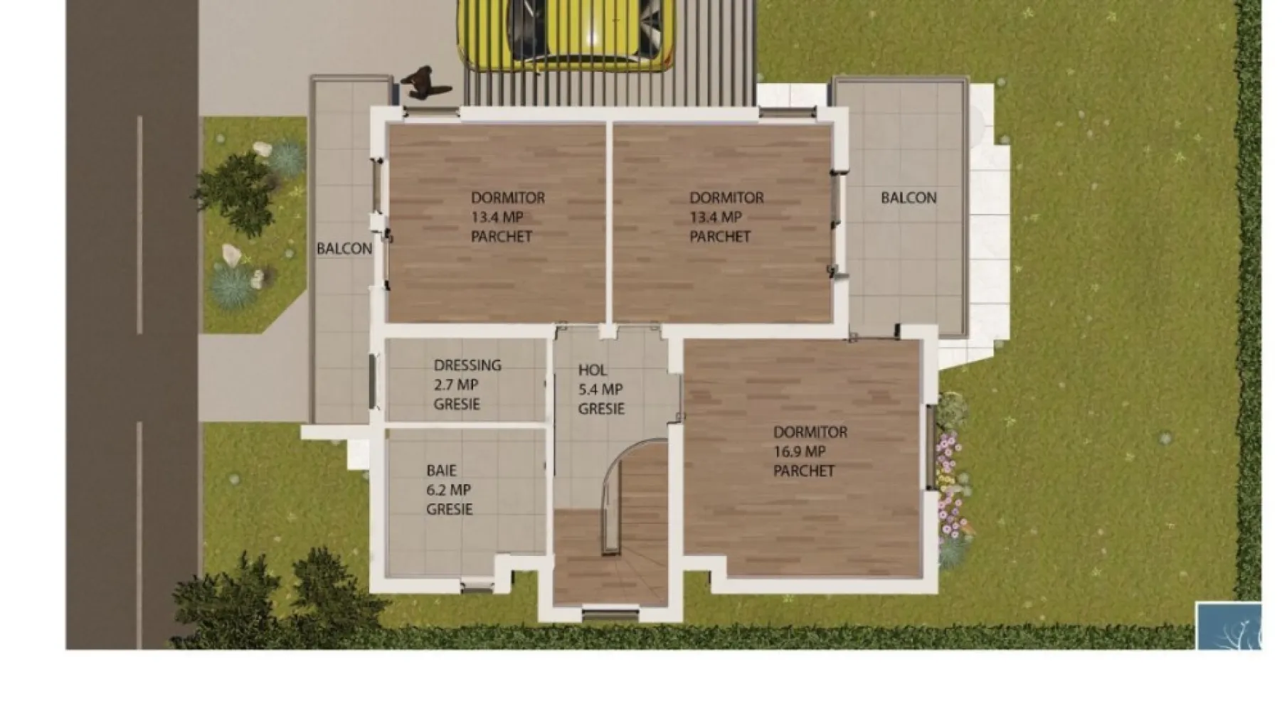 Case de vanzare cartier Iris 2 Martinesti - Proprietar,Vând 2 Case noi Individuale P+1 Zona Mărtinești Cartier Iris 2 str.Constantin Brâncuşi vizazi de sala de nunti Infinity Ballroom. Suprafața construită este de 150mp,utilă de 125mp+loc pentru maşină acoperit cu pergole. Casele se predau in următoarele condiții: -toate utilitățile Curent,Gaz,Apă,Canal RDS Geamuri termopan Rehau Synego cu 7 camere 3 sticle si 3 garnituri Pervaze interioare+exterioare din marmură. -Instalație electrică -Instalatie sanitară cu incălzire in pardosea la parter şi etaj. -Interior tencuit şi gletuit -Exterior izolat cu polistiren de 10cm+silicat alb şi gri -Izolatie acoperiş: -polistiren extrudat de 5cm+polistiren de 10cm -şapă -izolație membrană Compartimentare parter -Hol -Living -Bucătărie -Baie -Terasă Compartimentare etaj -3 Dormitoare -1 Dressing -1 Baie -Hol -2 Balcoane izolate şi placate cu gresie. Pentru mai multe informatii:0743498581