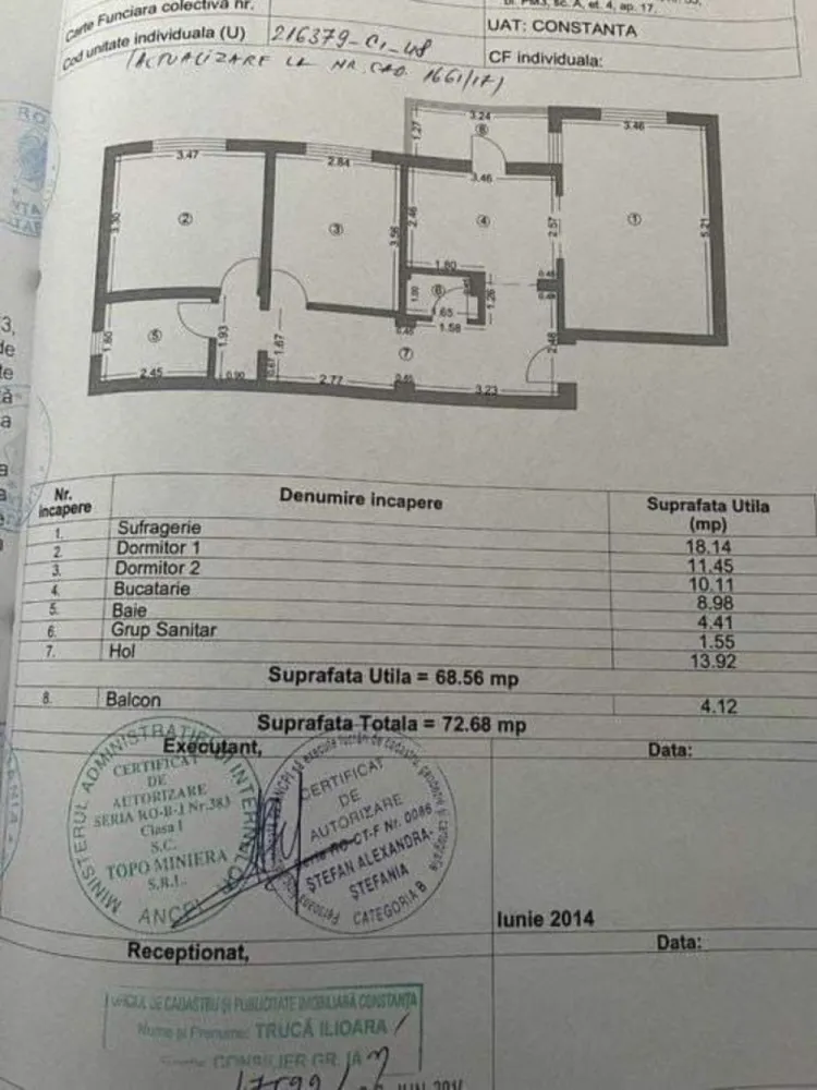 Prorpietar vand apartament 3 camere decomandat confort 0 - *Proprietar,
Vand apartament cu 3 camere,decomandat,mobilat si utilat, etajul 4 din 4 ,zona Far – Bulevardul 1MAI
*Apartamentul dispune de centrala pe gaz,aer conditionat ,2 bai!
In apropiere sunt 3 parcuri,banzinarii,banci ,scoala ,gradinita,supermarket-uri.
*Blocul se afla cu intrare din bulevardul principal iar vederea este spre mare si portul Constanta

*Centrala gaze si instalatie in garatie, frigider LG NoFrost , 2 televizoare (unul sony smart 3D active 125cm), masina de spalat, aer conditionat, aragaz, cuptor cu microunde, expressor cafea automat, absolut tot ce este necesar unei familii sa locuiasca.

Mai multe detalii sau poze la numarul din anunt.