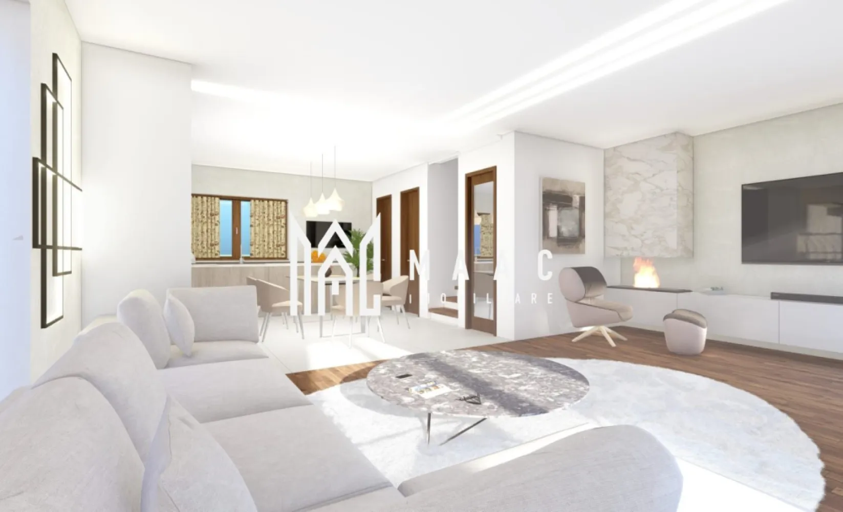 Casa Individuala | Selimbar | 120MPU | 320MP Teren | Terasa - MAAC Imobiliare vă propune spre vânzare o casă individuală cu teren aferent de 320 mp, din care curte și grădină liberă 220 mp, situată într-o zonă liniștită, majoritar de case, cu acces rapid către puncte de interes importante.

Imobilul are regim de înălțime P+E+Pod și o suprafață utilă de 120 mp, fiind compartimentat eficient pentru confortul unei familii.

Compartimentare:

parter:
-living
-bucătărie
-baie
-cameră tehnică
-spațiu de depozitare
-antreu
-terasă mare acoperită

etaj:
-hol
-3 dormitoare
-1 baie

Podul poate fi utilizat ca spațiu de depozitare, fiind prevăzut cu 2 geamuri tip luminator și instalație electrică. Accesul între niveluri se face pe scări din beton, iar între etaje există placă de beton izolată cu polistiren extrudat, asigurând izolare termică și fonică.

Casa se predă la interior la stadiul de alb, cu următoarele dotări:
-încălzire în pardoseală cu distribuitor, automatizare și pompe la parter și etaj
-alimentare pentru termostat în fiecare încăpere
-instalații sanitare
-instalații electrice cu tablou și siguranțe pe fiecare nivel
-centrală termică în condensare
-geamuri termopan culoare POLAREICHE, profil PVC 5 camere, 3 foi de sticlă
-pereți tencuiți, tinci și zugrăviți cu lavabilă albă
-ușă termopan la intrare
-ușă acces terasă / grădină

La exterior, imobilul se predă cu:
-izolație termică cu polistiren de 10 cm, tencuială și lavabilă de exterior
-jgheaburi și burlane conectate la pluvială
-pervaz la geamuri
-alimentare pentru camere de supraveghere și alarmă
-sistem de iluminat exterior
-poartă acces pietonal cu alimentare pentru interfon
-poartă culisantă pe șină pentru acces auto, cu alimentare pentru automatizare
-curte pavată, cu alee pietonală și locuri de parcare

Facilități în zonă:
-Shopping City Șelimbăr – 5 minute
-ieșire la autostradă – 3 minute
-școală și grădiniță
-teren de sport
-magazine alimentare și nealimentare

Această casă individuală reprezintă o oportunitate pentru cei care caută o locuință nouă, bine compartimentată, într-o zonă rezidențială liniștită și bine conectată.

Pentru mai multe detalii, vă rugăm să menționați numărul CP2687845 la telefon.