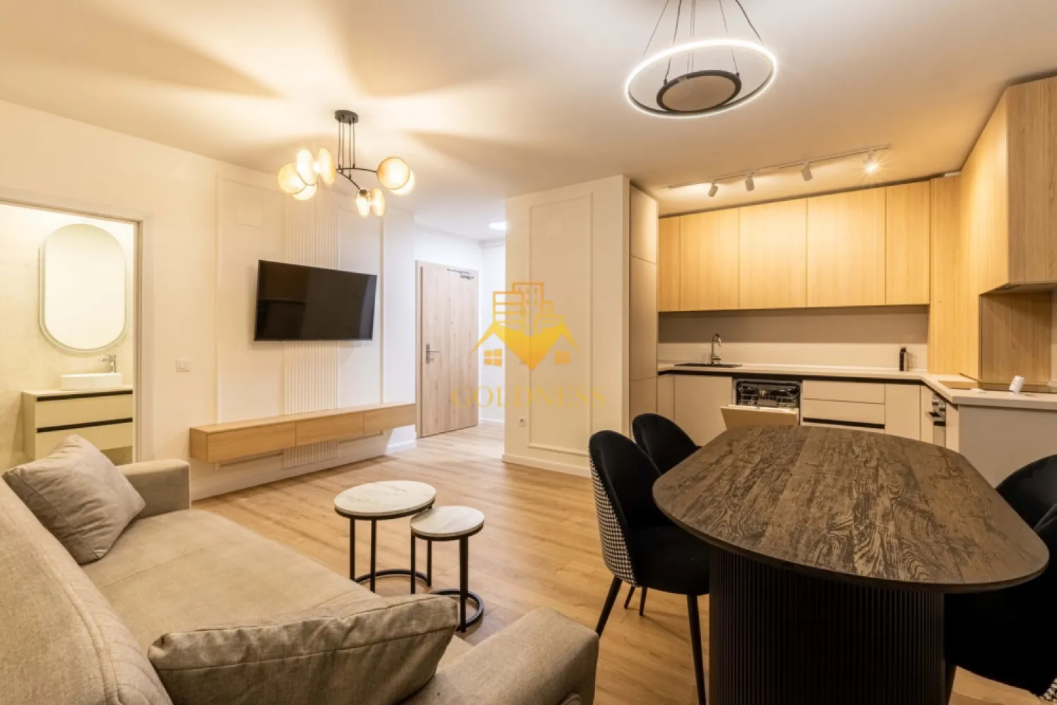 2 camere, modern, bloc nou, Parcare, Vivo, Metro, Columna Residence - GOLDNESS Imobiliare vă propune spre închiriere un apartament cu 2 camere complet mobilat și utilat, la etajul 5 într-un imobil de 7 etaje, în Floresti. Apartamentul este compartimentat astfel:
 - dormitor cu pat matrimonial, dressing, noptiere
 - living cu bucatarie open-space complet utilată, canapea extensibilă, loc de servit masa 
 - baie cu cabina de dus, calorifer port prosop inox și dulap pentru depozitare.
 - balcon de 10 mp.

Imobilul este dotat cu toate cele necesare- centrală proprie, mașină de spălat haine, frigider, plită electrică, hotă, etc. 
Se află în apropierea stațiilor de transport în comun, magazine, restaurante, spații verzi, farmacii, etc. 
Dispune de loc de parcare exterior!
Pentru intermediere se percepe un comision de 50% din prețul chiriei!

Dacă sunteți interesați de acest apartament și doriți să îl vizionați, dar și pentru alte oferte sau detalii nu ezitați să ne contactați telefonic sau prin e-mail - goldnessimobiliare@gmail.com. Vă stăm la dispoziție!