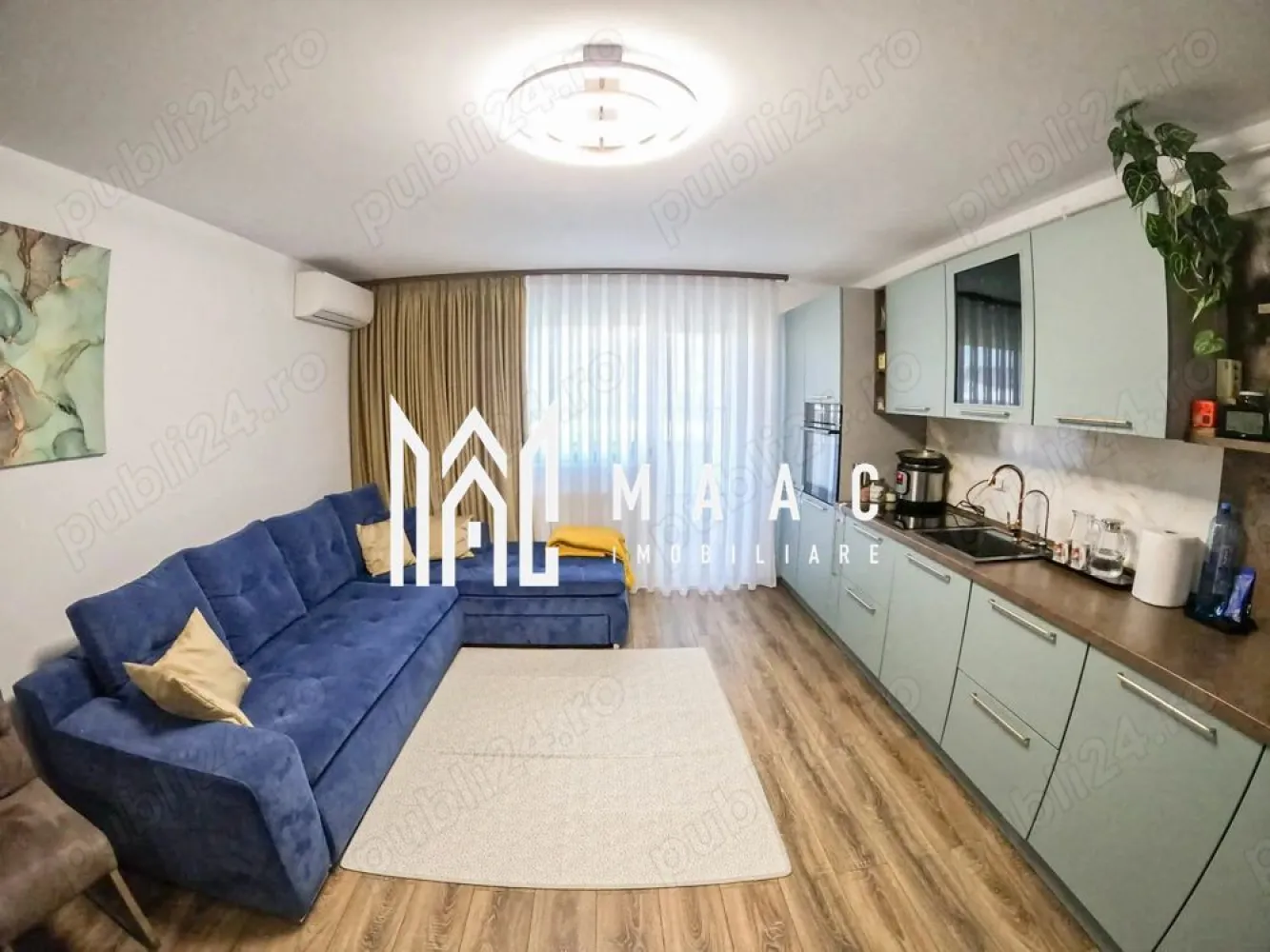 Apartament 3 camere | Gradina | 109 MP | Parcare | Selimbar - MAAC Imobiliare va prezinta un apartament cu 3 camere in Șelimbăr. Caracteristici: Suprafață utilă: 70 mp Construcție nouă, finalizată în 2020 Conectat excelent la oraș: doar 10 minute până la Promenada Mall Sibiu În apropiere de școli, magazine, transport public și spații verzi Grădină privată cu suprafață de 109 mp Sistem automat de irigație Robot de tuns iarba inclus Se vinde complet mobilat și utilat Centrală termică proprie, aer condiționat și filtru de apă Loc de parcare inclus în preț. Pentru mai multe detalii precizati telefonic ca ati vazut anuntul cu ID: CP2681465