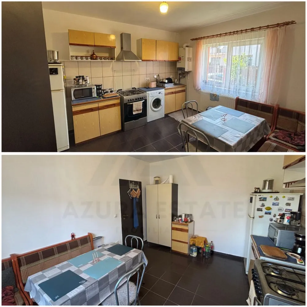 Casă P+M de vânzare în Șelimbăr – 3 dormitoare-curte proprie - Azura Estate vă propune spre vânzare o casă situată în Șelimbăr, într-o zonă liniștită și accesibilă, ideală pentru locuit. 📐 Detalii generale: Suprafață utilă: 132,2 mp Suprafață construită desfășurată: 170 mp Amprentă la sol: 80,8 mp Regim de înălțime: Parter + Mansardă An construcție: 2009 Stadiu: Finalizată Acoperiș: Țiglă 🏠 Compartimentare: 🔹 Parter: Living spațios – 38,1 mp Bucătărie – 13,9 mp Baie – 3,9 mp Hol + casa scării – 9,5 mp Intrare – 1,7 mp Terasă – 7,3 mp Platformă garaj – 20,3 mp 🔹 Mansardă: 3 dormitoare (13 mp / 13,5 mp / 23,5 mp) Baie – 5,1 mp Hol – 10,1 mp 2 balcoane (4 mp și 5,2 mp) 🌿 Alte detalii: Casă bine compartimentată, ideală pentru familie Curte proprie Zonă liniștită, cu acces rapid către Sibiu 🏡 Compartimentare totală: 4 camere (3 dormitoare + living) 2 băi bucătărie separată terase și balcoane Proprietatea dispune de un teren în suprafață de 300 mp, cu o amprentă a casei de 80 mp, la care se adaugă și anexele. Casa este construită integral din cărămidă și beneficiază de izolație exterioară cu polistiren de 10 cm, conform standardelor uzuale din perioada în care a fost edificată, în anul 2009. Încălzirea se realizează pe gaz, prin calorifere, iar locuința are un randament energetic foarte bun, aspect susținut și de facturile de consum. De exemplu, pentru luna ianuarie, costul la gaz a fost de 680 lei. Imobilul se vinde mobilat și utilat complet, cu excepția unor obiecte personale, precum: patul de masaj, elementele decorative din living, televizorul din dormitor și alte câteva obiecte personale. Un alt avantaj important este zona foarte liniștită, cu vecini de calitate, ceea ce face proprietatea potrivită atât pentru locuit, cât și pentru o familie care își dorește confort și intimitate. 💡 Ideală pentru locuință permanentă sau investiție. Pentru mai multe detalii, nu ezitați să ne contactați.