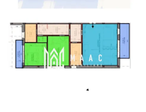Apartament 3 camere | Etaj 1 | 89 MP I Loc de parcare