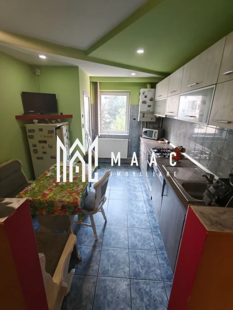 Apartament de vanzare Sibiu 4 camere | Turnișor | decomandat, 2 băi - Apartament cu 4 camere decomandat, situat în Turnișor, Sibiu, pe Aleea Iasomiei, cu 79 mp utili, 2 băi, 2 balcoane și pivniță de 14 mp.

Detalii proprietate:
• Suprafață utilă: 79 mp
• Suprafață construită: 94 mp
• Compartimentare: 4 camere, 3 dormitoare, 1 bucătărie, 2 băi
• Etaj 2 din 4
• An construcție: 2000, apartament în clădire finalizată
• Două balcoane, dintre care unul deschis și unul închis cu geamuri termopan fumurii tip oglindă
• Se vinde complet mobilat
• Centrală termică proprie, geamuri termopan, ușă metalică la intrare, uși interioare din termopan
• Pivniță generoasă de 14 mp

Proprietatea este amplasată în cartierul Turnișor, pe Aleea Iasomiei, în municipiul Sibiu. Localizarea este prezentată direct prin zona și strada anunțului, fără alte repere adăugate în lipsa unor informații suplimentare în datele primite.

Cod anunț CP2656918. Contactați-ne pentru detalii suplimentare și pentru programarea unei vizionări.

Conținut optimizat cu AI, aprobat de agent uman.