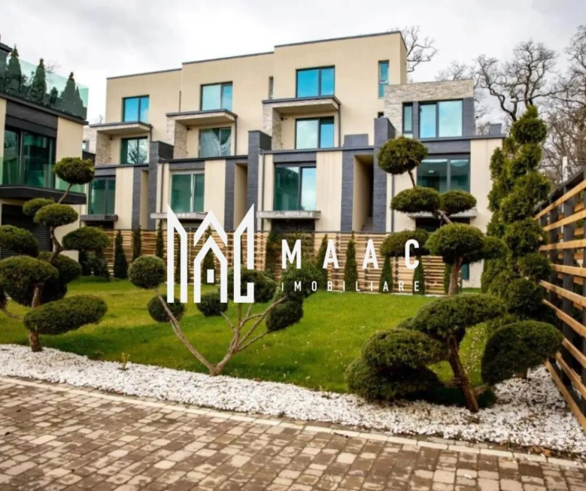 Vila de lux I 6 camere I Terasa I Parcul Sub Arini - MAAC Imobiliare vă propune spre închiriere o vilă de lux situată într-o zonă selectă a Sibiului, în apropiere de Calea Dumbrăvii, Parcul Sub Arini, Grădina Zoologică și Pădurea Dumbrava. Proprietatea face parte dintr-un ansamblu rezidențial exclusivist compus din cinci imobile înșiruite și se remarcă prin arhitectură modernă, spații generoase și finisaje de calitate.

Locuința este structurată pe mai multe niveluri și oferă 6 camere, fiind concepută pentru un stil de viață confortabil, elegant și bine organizat.

Compartimentarea imobilului este următoarea:

Parter:
-living cu bucătărie open space și ieșire pe terasă
-spațiu de depozitare
-dormitor matrimonial
-baie
-hol de acces
-casa scării

Etajul 1:
-două dormitoare, fiecare cu balcon
-două băi
-cameră de joacă / birou / dressing
-casa scării
-hol de acces

Etajul 2 (retras):
-cameră open space ce poate fi utilizată ca spațiu de recreere, dormitor sau birou
-baie / cameră tehnică

Etajul 3:
-terasă circulabilă

Imobilul beneficiază de finisaje de calitate și dotări moderne care asigură confortul locuirii:
-suprafețe vitrate generoase cu rulouri de aluminiu
-băi cu cabine de duș și geamuri de aerisire
-încălzire în pardoseală
-centrală termică pe gaz Wolf
-întrerupătoare cu senzor

Orientarea locuinței este S-V / N-E, oferind lumină naturală pe parcursul zilei.

Proprietatea dispune de două căi de acces, la parter și la etaj, ceea ce permite utilizarea imobilului ca două apartamente separate, fiind potrivită pentru două familii sau pentru combinația birou și locuință.

Spațiile aferente includ:
-2 locuri de parcare

Imobilul va fi predat parțial mobilat, urmând a fi mobilate livingul, un birou și un dormitor, conform preferințelor chiriașului.

Condițiile de închiriere sunt următoarele:
-nu sunt acceptate animale de companie
-garanție în cuantumul unei chirii lunare
-termen minim de închiriere: 12 luni

Zona selectă și exclusivistă oferă un cadru liniștit, cu acces rapid către zone verzi, facilități urbane și principalele puncte de interes ale orașului.

Pentru mai multe detalii, vă rugăm să menționați telefonic că ați văzut anunțul cu CP2651099.