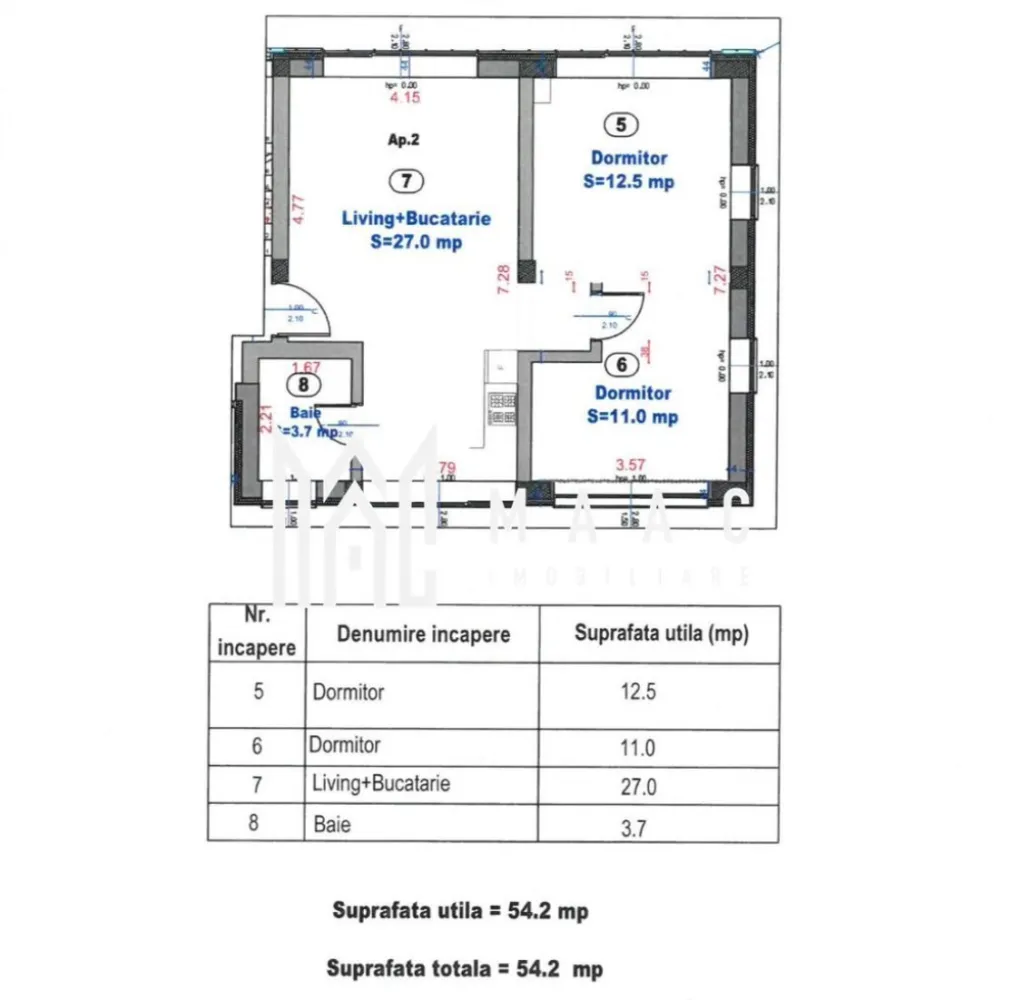 Apartament cu 3 camere | 54 MPU | Balcon | 2 locuri de parcare | Turnișor - Maac Imobiliare vă propune spre vânzare,un apartament situat la etajul 1 al unui imobil cu regim de înălțime P+2, acest apartament este ideal pentru locuit sau investiție. Se află într-o zonă liniștită, cu acces facil către principalele puncte de interes ale orașului.

Caracteristici principale:

Suprafață utilă: 56 mp
Compartimentare: semidecomandată
Balcon generos
2 locuri de parcare incluse
Predare la cheie cu finisaje moderne

Dotări:

Centrală termică proprie
Geamuri termopan
Gresie, faianță, parchet laminat
Ușă metalică, izolație termică
Contorizare individuală
Pentru mai multe informații sau pentru a programa o vizionare, nu ezitați să ne contactați, specificand ID: CP2640835