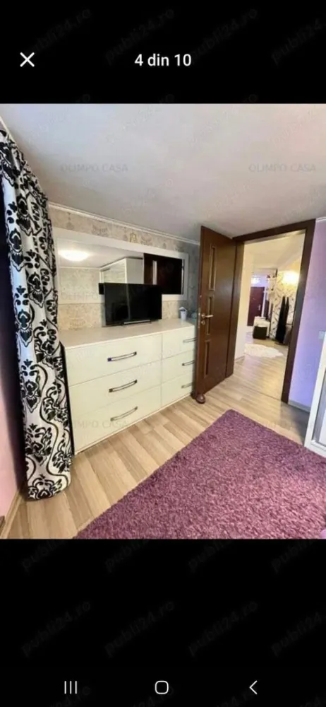 Vand apartament 3 camere, in vila, zona Unirii - VAND APARTAMENT 3 CAMERE IN VILA, ZONA UNIRII.
Include boxa subsol,parcare,balcon, terasa cu gratar Barbeque.
Instalatii noi: electrica, apa, gaze, canalizare.
Geamuri termopan gama de top ( QFORT), terasa, aer conditionat,centrala termica, cada hidromasaj si multe altele ( NUMAI PRODUSE DE TOP) . POSIBILITATE DE A SE VINDE SI COMPLET MOBILAT. Mobilier marca Mobexert si SiPro, usi Porta Doors, etc.
Gresie,faianta, marmura,chiuvete,lavoar provenienta Italia (GAMA PREMIUM).
Instalatia electrica schimbata cap-coada, doze,prize,intrerupatoare marca Legrand.
Centrala termica noua (garantie) cu calorifere si instalatia aferente noi,plus incalzire in pardoseala partial.
Un apartament cu izolatie termica si fonica,cu materiale de cea mai buna calitate. Toate acestea se pot demonstra si verifica.
Apa curenta, instalatie noua trasa separat si contorizata.
NMIC NU ESTE LA COMUN.
Facilitati in apropiere : Autobuz, Tramvai, Metrou, Piata ,Magazin UNIREA, Mall Vitan, etc.
S A INVESTIT IN APARTAMENT SUMA DE 58000 Euro.
Posibilitate de eliberare imediata.
MERITA VZIONAT!
PRET: 79900 
Telefon: