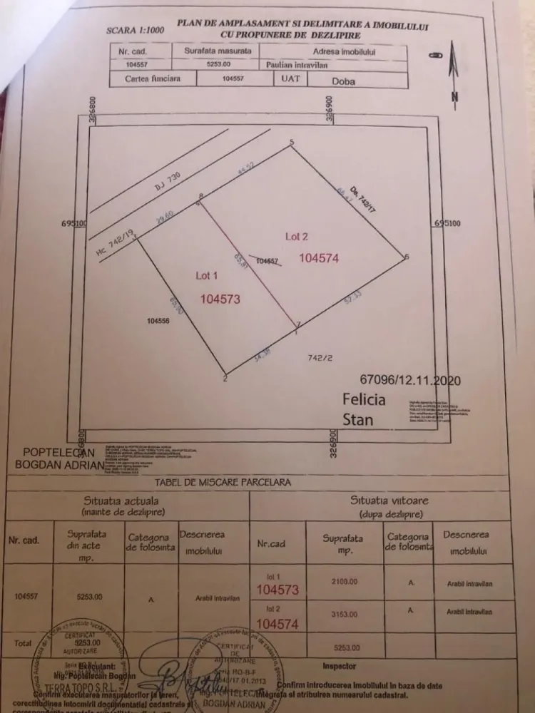 Ag EUROPA vinde 3153mp teren INTRAVILAN langa SOSEA la iesirea din Doba. - Ag EUROPA vinde 3153mp teren INTRAVILAN langa SOSEA la iesirea din Doba cu 44.52m front la Drum European si 66.47m front la Drum Judetean.
Se accepta si schimburi.