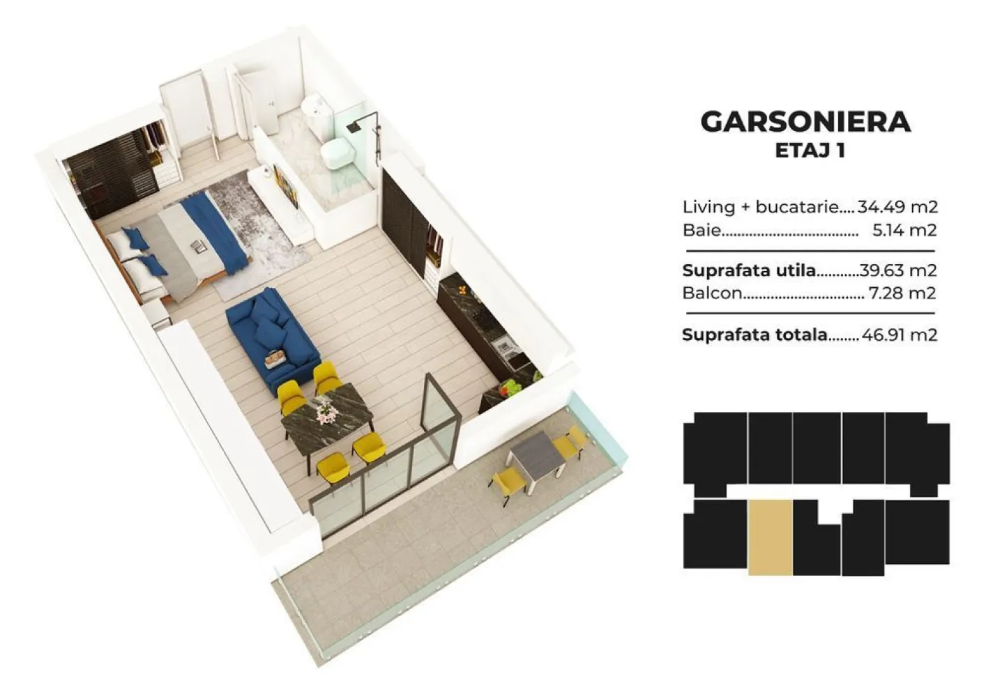 Studio spatios la cheie Sea Breeze Residence II Mamaia Nord - Cauţi o oază de linişte şi relaxare? Alege un apartament la Sea Breeze Residence II - Staţiunea Mamaia Nord (vis-a-vis de Alezzi Towers şi Lidl) şi vei putea admira apusul de soare de pe terasa locuinţei tale.

Proiectul Sea Breeze Residence II este cel de-al doilea proiect realizat de noi după finalizarea şi vânzarea integrală a primului proiect Sea Breeze Residence I (Strada D8, nr. 5, Mamaia Nord) - 36 de apartamente finalizate în August 2020.

Ansamblul este situat într-o zonă rezidenţială liniştită a staţiunii Mamaia Nord, preponderent cu case, străzi asfaltate, iluminat public, canalizare şi toate utilităţile. Sea Breeze Residence II oferă acces facil către cele mai importante zone de distracţie şi relaxare: restaurante: Nikos, Sali's, Portobella, Mackerel, Cherhanaua Năvodari, Hanul cu Peşte; beach baruri: Infinity Beach, Papaya beach, Lujo beach, Zanzibar, Oneiro; cluburi: Fratelli, Loft, Nuba, Breeze

Proiectul este format din 2 blocuri de tip P+5, situate pe Strada T3, nr. 51 (asfaltată) şi va cuprinde 100 de garsoniere şi apartamente cu 2 camere, cu suprafeţe cuprinse între 41m? şi 72m?. Apartamentele din cadrul Sea Breeze Residence II se pretează persoanelor care doresc linişte şi confort într-o locuinţă de vacanţă.

Apartamente disponibile în cadrul Sea Breeze Residence II Mamaia Nord:

Corp C1 - finalizare decembrie 2023

Garsoniere în suprafaţă de 43mp construiţi (36mp utili) " 45.000EUR
Studio în suprafaţă de 48mp construiţi (41mp utili total) " 49.500EUR

Apartamente cu 2 camere, în suprafaţă de 58mp construiţi (48mp utili) " 59.500EUR
Apartamente cu 2 camere, în suprafaţă de 67mp construiţi (56mp utili total) " 71.500EUR

Corp C2 - Finalizare Iunie 2023

Studio in suprafata de 50 mp construiti ( 43mp utili total ) - 52.500EUR
Studio in suprafata de 54 mp construiti ( 47 mp utili total ) - 56.000EUR

*Preţ disponibil pentru un avans de minim 50%.

Locuri de parcare exterioare - 7500EUR

Pentru a confirma disponibilitatea apartamentului dorit ne puteţi contacta telefonic la 07******88.

Apartamentele se vând la cheie şi beneficiază de umatoarele dotări şi finisaje:

tâmplărie PVC Salamander, geam 4 seasons Low-E, culoare gri antracit
uşă metalică antiefracţie MegaDoor
centrală în condensare Ariston 24KW + calorifere din aluminiu Innovita
aer condiţionat Ariston - 12.000BTU
băi dotate cu obiecte sanitare Cersanit / Ferro
pereţi finisaţi cu glet şi zugrăviţi cu vopsea lavabilă
gresie, faianţă, parchet laminat
instalaţie electrică completă - Vimar
terase cu sticlă securizată, placate cu gresie de exterior + balustradă şi riflaje metalice
lift modern, electric - Kleemann, 6 persoane
interfon şi sistem de supraveghere video (exterior)
termosistem Swisspor izolaţie 10cm + tencuială decorativă
parcare privată cu acces barieră pentru locatari (60 locuri)

*Toate informaţiile, schiţele şi pozele au exclusiv scop de prezentare! Suprafeţele apartamentelor pot suferi modificări +/- 5% după măsurătorile cadastrale.