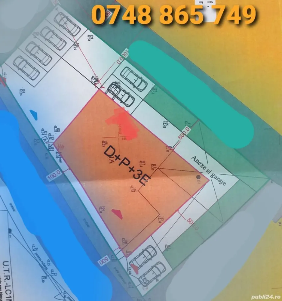 OPORTUNITATE IMOBILIARA! Teren 545 PUZ D+P+3E Catedrala Mitropolitana - Va propunem in EXCLUSIVITATE , vanzarea unui teren intravilan cu suprafata de 545 mp in acte si 554 masurati .
Terenul se afla in zona centrala a orasului Iasi , in proximitatea Catedralei Mitropolitane , are Planul Urbanistic Zonal aprobat , cu urmatorii indicatori urbanistici :
POT = 35 %,
CUT = 1,75
H = 14.0 m numar de nivel D+P+3E
Zona este de interes MAXIM pentru constructie bloc locuinte, clinica medicala, cladire birouri, scoala gradinita privata, sediu firma, restaurant, hotel, casa, etc .
Pretul de vanzare este de 975.000 , negociabil.
Pentru informatii 0_7_4_8_8_6_5_7_4_9 Cristi