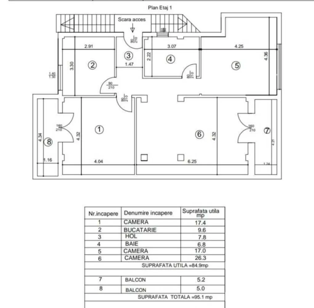 Imobiliare, Vând Apartament Iași 4 camere in vila noua, aproape de UMF - Apartament 4 camere, et.1 al un unei vile construcție 2020. Zona de case, aproape de UMF, loc de parcare in curte.