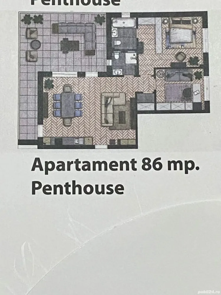 BRASADAS vinde penthouse 2 cam semifinisat-Smalard City. - Agentia Imobiliara BRASADAS vinde apartament tip PENTHOUSE in Smarald City Satu Mare cu suprafata de 128 mp, din care 86 utili și 42 mp terasă și balcon.
An construcție 2023 
este situată la etajul 5
Living luminos cu ferestre mari 
Două ieșiri la terasă 
Încălzire în pardoseală ,centrala termică 
Un loc de parcare 
Dispune de două băi , o debara ,2 camere ,salon și bucătărie open space 

Este ideal pentru confort și funcționalitate. In spatele blocului există spații de joacă pentru copii si teren de tenis 
În zonă sunt multiple opțiuni de restaurante și cafenele. La câțiva pași se află magazine și spații de relaxare. Transportul public este bine conectat, facilitând deplasările. 
Zona este urbană, cu acces facil la servicii medicale-chiar la parter o clinică privată.
Investește într-un mediu sigur și convenabil pentru viața de zi cu zi. 

Www.brasadas.com.