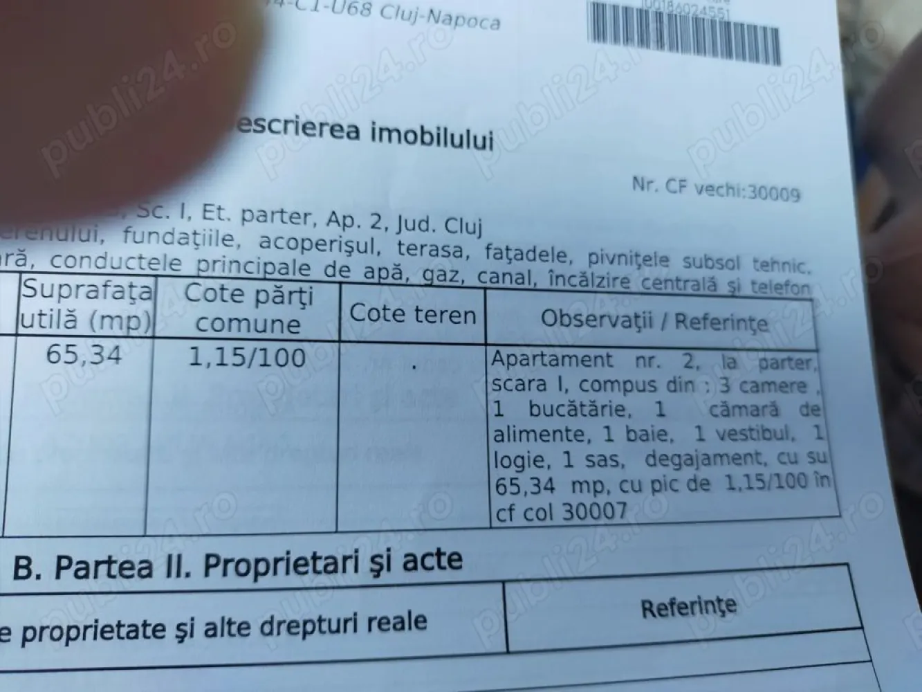 Vând ap 3 camere conf 1 - Vând ap 3 cam bucătărie cu cămară 2 bai 2 holuri dresing balcon mare 2 beciuri parchet lemn bloc izolat zona liniștită cu mult spatiu verde zona alea padin cart Mănăștur Cluj Napoca