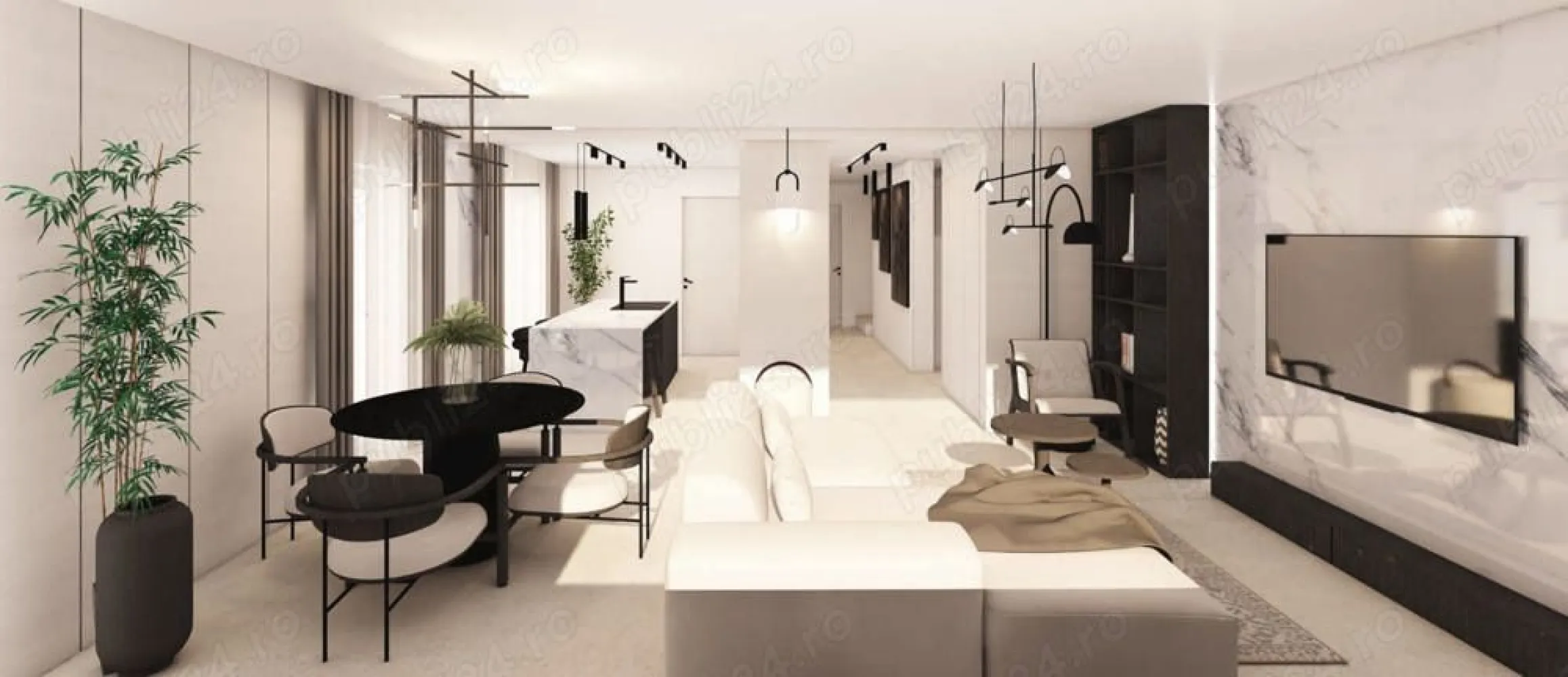 2 apartamene in vila, zona panoramica, Dambu Rotund - Va oferim spre vanzare 2apartamente moderne, direct de la dezvoltator, situate intr-o zona de case cu priveliste panoramica, la 3 minute de gara, in Dambu Rotund.
Proprietatea este amplasata intr-o zona accesibila, extrem de avantajoasa, aproape de orice punct de interes urban. Imobilul este in curs de finalizare, cu receptie in 3 luni.
O unitate are suprafata de 244 mp cu 131 mp teren liber iar unitatea 2: 229 mp cu 161.5 mp teren liber.
Au regim de inaltime D+P+E+mansarda compuse din: demisol cu garaj si spatiu tehnic; parter spatios cu hol de acces, living cu bucatarie si zona de dining, baie si un birou; etajul 1 cu 2 dormitoare cu baie proprie si dressing; mansarda este un spatiu deschis cu priveliste panoramica deasupra orasului.
Zona verde are o suprafata de 131 mp.
Se vinde semifinisat, cu aparate de aer conditionat, incalzire in pardoseala si curtea amenajata.
Pret: 330.000 euro + TVA unitate.