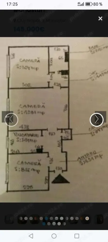 BRASADAS vinde ap. 3 cam in Manastur. - Agentia Imobiliara BRASADAS vinde apartament cu 3 camere, 45 m2, etaj 1/4 în Manastur bloc izolat și cu centrala termica.
www.brasadas.com.