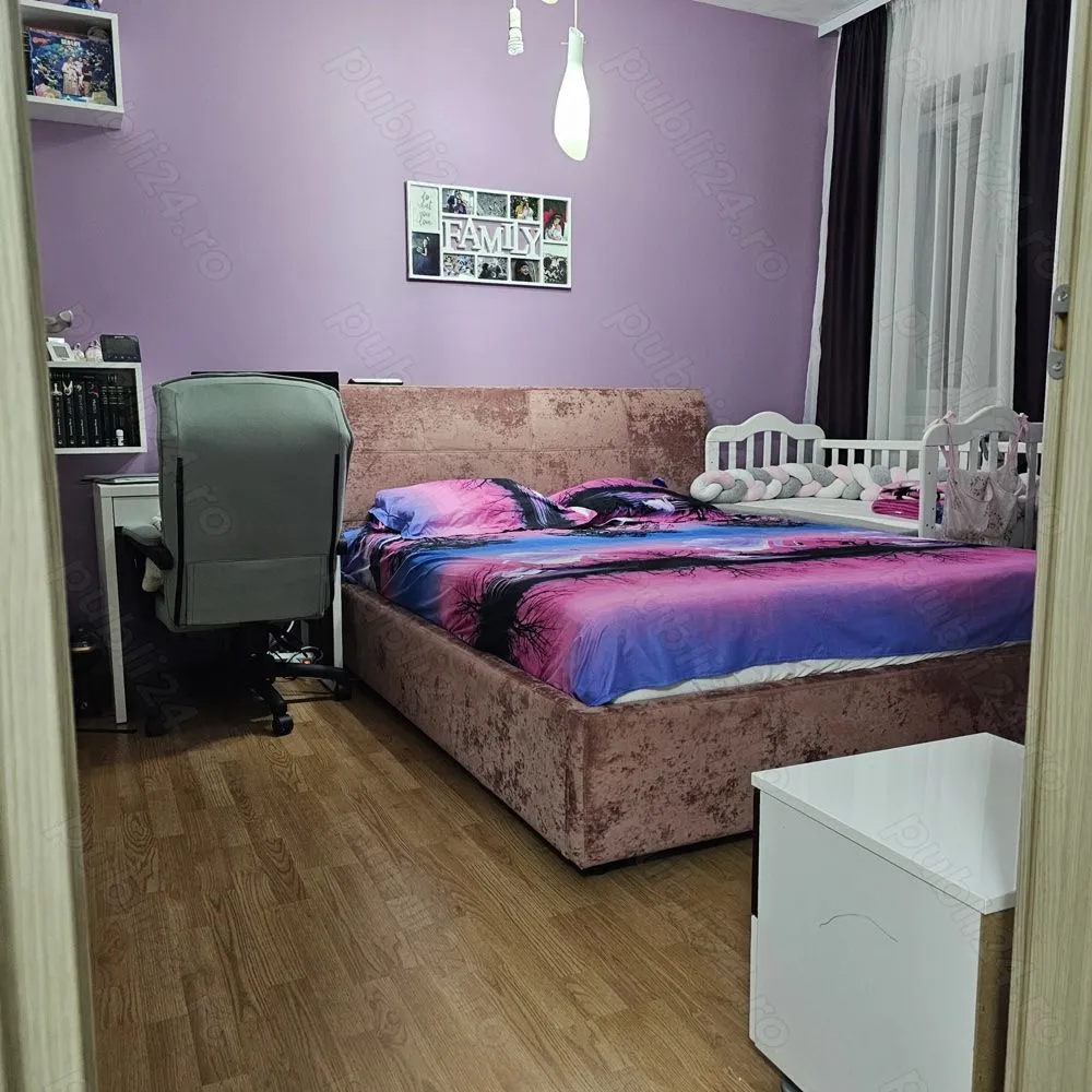 Apartament 3 camere 13 Septembrie cu parcare in subteran - Apartament 3 camere mobilat
Suprafata 68mp utili+balcon inchis cu sticla securizata 6mp
2 bai cu sanitare Roca
Centrala proprie
Aer conditionat
Bloc construit in 2016 cu izolatie de 10 cm
Un loc de parcare in subteran
2 minute de statia de autobuz, 5 minute de statia de tramvai si 10 minute de metrou
Supermarket in apropiere Mega Image la parter, Lidl 5 minute, Carrefour si Kaufland