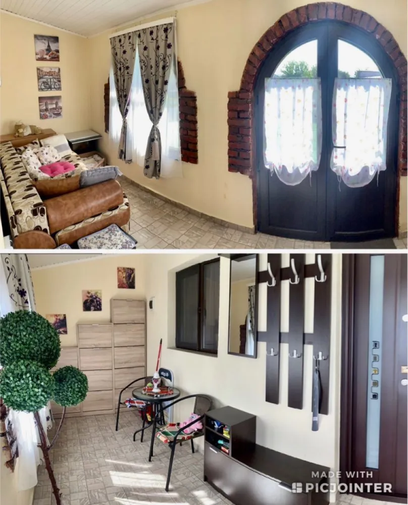 Casa vila Miroslava Notariat Pepinierii - pozitie excelenta - Fără agenții !!!

Persoana fizica vand casa facuta in 2014 noua - mobilata utilata zona Cug (valea adanca - capat Pepinierii- in spate la Notariat Miroslava- pozitie excelenta ) la strada principala !

Stație de maxi taxi la 100m !

Casa are aprox 100mp2 utili si este organizata astfel:

Parter : 
*living mare 40m2
*bucatarie inchisa
*baie cu geam si cabina dus
* hol intrare inchis (veranda)

Etaj :
*1 camera matrimoniala 
*baie cu geam si jacuzzi 
*Al doilea dormitor
*Hol etaj ( aer conditionat montat)
*dressing (birou)/al 3lea dormitor 
*pod (spatiu de depozitare)

Alte facilitati :
* magazie in spatele casei
* foisor cu gratar in fata casei
*gard fier forjat acoperit cu policarbonat
*strada privata fix la strada principala asfaltata
*acces la mijloace de transport
*acces la gradinite,scoli,magazine,LIDL,5 min de Mall Miroslava etc
*mobila pe comanda din MDF lucios alb
*electrocasnice de ultima generatie
*gresie,faianta,parchet,izolatie,termopan
*total suprafata teren cu tot cu casa aprox 300m2

UTILITATI :
*apa
*Gaz (centrala +calorifere)
*energie electrica
*CANALIZARE
*internet + cablu Tv
* Aer Conditionat Vortex

Casa nu a fost facuta de dezvoltator ci de o persoana fizica si dupa cum vedeti s-a investit foarte mult in ea si se vinde exact ca in poze !

*Cheltuieli mici !

Pret vanzare 152.000 euro negociabil !
Se vinde mobilata utilata la cheie.

O vindem deoarece ne vom muta la alta casa !

Putem fi contactati la 0>7>4>6>8>3>8>2>9>1

***FARA AGENTII*** 

Va asteptam la o vizita cu mare drag.Multumim