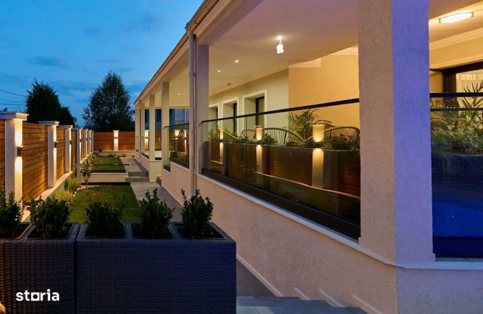 Vila cu Piscina UNICAT! Foto REALE! FINALIZAT Interior si Exterior! - Vila de LUX mun.IASI str. Fermei ! - UNICAT! Finalizata Interior + Exterior !
PISCINA Exterior !
TOTUL NOU!
IMAGINI REALE !
Localizata in municipiul Iasi , Str. Fermei !
Se vinde complet utilata și mobilata - electronice!..ne mai fiind necesara nici o investiție.
FINALIZAT INTEGRAL EXTERIOR !
Vila este racordata toate utilitățile :
* energie electrica trifazic
* gaz
* canalizare
* internet fibra optica
* str. asfaltata
Vila are o suprafață utilă totală 280 mp.
Compartimentare :
Parter :
* Hol + Scara - 25 mp
* Living + Dining - 35 mp
* Bucatarie - 20 mp
* Birou - 20 mp
* Cameră tehnica : 8 mp
* Baie parter : 6 mp
* Terasa : 60 mp
Etaj :
* Hol + Scara - 15 mp
* Baie etaj - 6 mp
* Dormitor 1 - 16 mp
* Dormitor 2 -16 mp
* Dormitor Matrimonial + Dressing - 25 mp
* Baie Matrimoniala - 8 mp
* Balcon - 20 mp
Mansarda - 60 mp
Terenul are o suprafață totală de 613 mp !
Vila a fost realizat cu materiale de construcții și finisaje de cea mai buna calitate .
La exterior :
* Structura de rezistenta este realizat pe cadre din beton armat si caramida
* termoizolație din polistiren EPS 100 - de 15 cm
* tamplarie clasa A - VEKA - antracit - Feronerie Maco Multimatic - cu sticla termopan pachet 3 sticle - 52 mm pervazuta cu bagheta Thermix anticondens
* acoperita cu tigla Bramac
* tencuiala decorativa exterior cu silicon-silicat si fibre
* terase și aleei placate cu gresie antialunecare de trafic grosime 20 mm
* gard exterior realizat din stalpi de beton 25x25 cm cu fundatie din beton , lemn
* balustrada exterior din sticla securiza 828 și profil aluminiu
* iluminat arhitectural cu banda led și proiectoare led- senzor de miscare
* sistem de monitorizare cu camere HD - 10 buc
* sistem video-interfon cu 2 monitoare la interior parter și etaj
* parcare acoperita , 3 locuri + posibilitatea instalare stație de încărcare mașini electronice - trifazic
* gazon + sistem de irigatie !
* etc.
La Interior :
* Usi interior lemn stratificat Frasin , culisante in perete cu sistem italian Eclisse
* Parchet triplu Lemn Stratificat 14 mm - montaj prin lipire
* Gresie portelanata rectificata 120 x 60 cm
* Trepte placate cu lemn stratificat Frasin- banda led
* Balustrada din sticla securizata
* Încălzire in pardoseala cu teava pe-xa 17x2 / 2 puncte de comanda
* Automatizare SARUS termostate wireless în fiecare camera - 6 buc + centru de comanda putând fi controlata din aplicație pe telefon
* Central VAILLANT cu boiler și dedurizator profesional apa
* Instalație electrica integral Schneider aparataj + siguranțe / 2 tablouri electrice separate pe parter și etaj
* 3 bai utilate și mobilate complet cu produse de cea mai buna calitate import Italia ! ( vezi poze! )
* Bucatarie complet mobilat cu insula ( mobilier realizat la comanda cu fronturi Mdf Vopsit și frezat / feronerie Blum) și complet utilată cu electrocasnice ( cuptor / cuptor microunde bosch , plita inducție 5 zone, hota, mașina de spălat vase , lavoar compozit/baterie cu dus/ frigider LG side by side
* masina spalat rufe LG
* mașină spatat vase Bosch
* congelator tip frigider
* sistem de iluminat pe 3 zone/ banda led /spoturi / corpuri de iluminat
* televizoare HD 4K 139 mm
* canapea coltar extensibila - 1 buc
* canapea 3 loc extensibile - 1 buc
* dressing matrimoniale 1,5 x 6 mp + dressing 3 x 2,5 m - 5 buc
* mobilier living TV cu riflaje
* comodă 3 ml cu fronturi mdf
* masa sticlă securitate living + 8 scaune
* perdele și draperii catifea
* scara pod din aluminiu telescopica
* etc..
Sunt incluse absolut toate dotările necesare pentru a va muta doar cu lucrurile persoanele !..ne mai find nevesar nici o investite!
Totul a fost realizat în cel mai mic detalii la îndrumarea unui Arhitect !
Daca va dorit o casa de Vis acum aveți ocazia sa o achizitionati !
Vila UNICAT ! Pentru cei care apreciază calitate și frumosul !
Va stam la dispoziție pentru mai multe detalii - foto și pentru o vizionare !
COMPLET UTILATA si MOBILATA Interior si Exterior !
PRET: 765.000 euro !