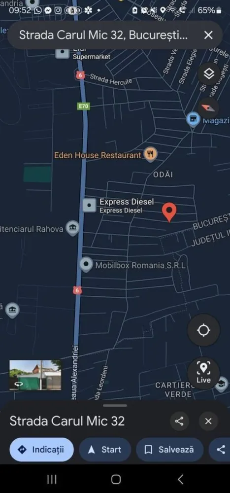 Strada Carul Mic Nr. 30-32, Sector 5, Rahova - Oferim spre vanzare o casuta batranesca care isi cauta un nou proprietar.
Locatia dispune de urmatoarele:
-energie electrica 
-gaze naturale, incalzire pe centrala 
-apa si canal (Apa Nova)
-mansarda din lemn
Suprafata teren 60 mp
Suprafata casa 44mp

In apropiere se gasesc urmatoarele:
-statie STB 5 min.
-magazin alimentar 2 min.
-Carrefour Alexandriei 1.7 km
-Kaufland 1.8 km
-Piata Rahova 3 km
-Scoala gimnaziala nr. 131 - 2.9 km

Zona linistita, vecini super ok tinand cont de zona Rahova. Pentru mai multe detalii 
07******84