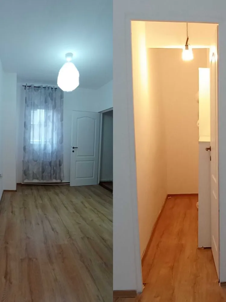 Casa Delea Noua, 5 min Decebal, 10 min m.Muncii, optiune mansardare - Direct proprietar.
Casa in suprafata de 82,4 mp, renovata complet 2024. 
Interior 66,2mp + terasa acoperita de 16,2mp. 
Localizata in sectorul 3, langa biserica Delea Noua, Mega Image (1min), Kaufland (9min), metrou Muncii ( 10 min), blvd Decebal (5 min) , Hyperion (7min), Spital Gomoiu (15 min) , toate de mers pe jos.
4 camere, 2 bai:
Parter: baie cu cada, living cu semineu pe etanol, dining separat cu semineu pe lemne, bucatarie

Etaj: dormitor 1, dormitor 2 cu dressing separat , baie cu dus
Incalzire in pardoseala. Posibilitate mansardare pentru cine doreste inca un etaj. 
Avantajoasa pentru inchiriere pe termen lung ( aproape de metrou si facultate) dar si termen scurt, Airbnb, Booking, avand in vedere nr camerelor si proximitatea metroului.