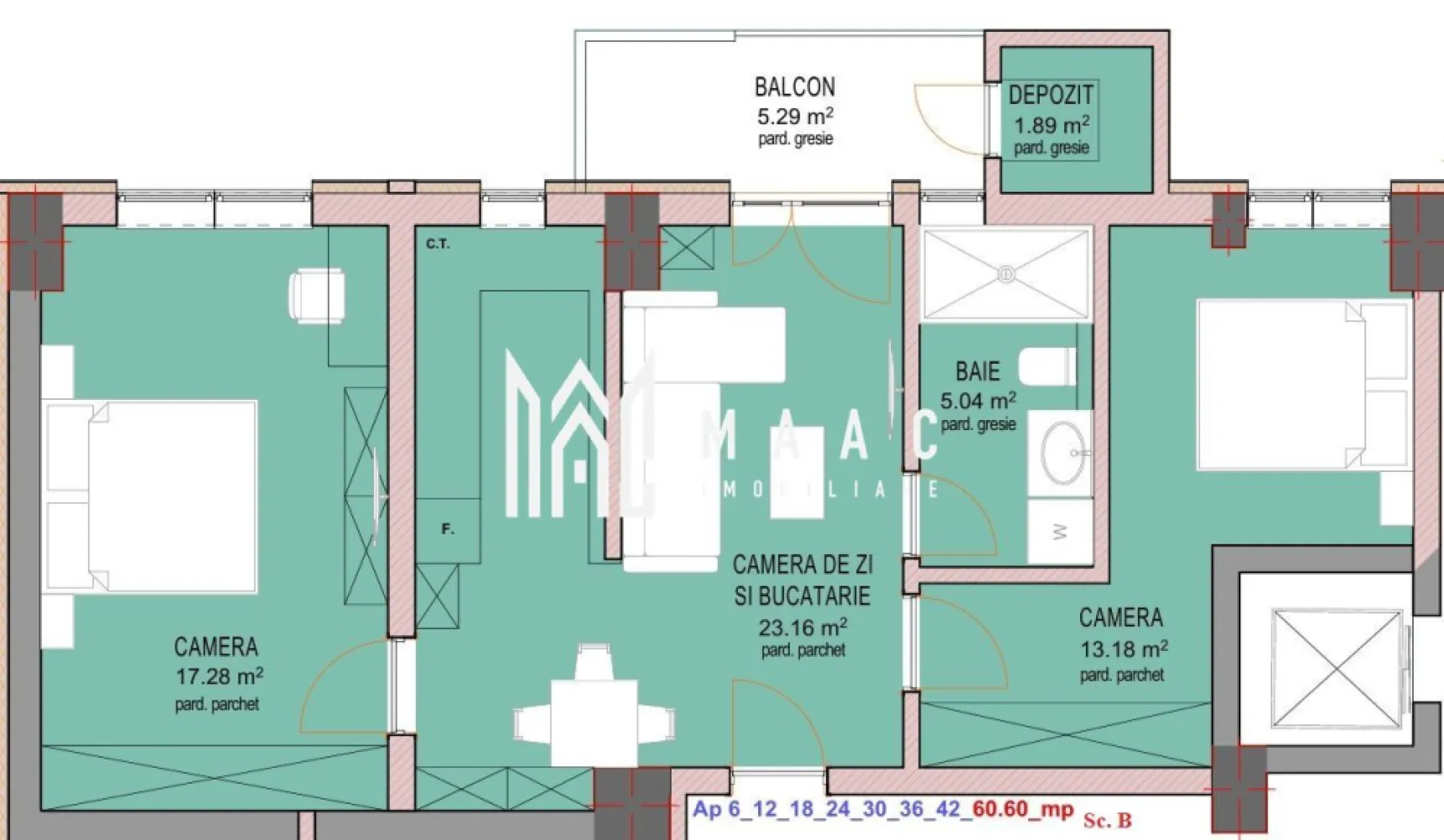 Apartament 3 Camere I Doamna Stanca I La Cheie - MAAC Imobiliare vă invită să descoperiți un apartament situat într-un Ansamblu Rezidențial din Selimbar - Doamna Stanca. 

Acest Ansamblu este realizat dupa cele mai moderne principii arhitecturale. 

Termen de Predare: Februarie 2026 

Prin intermediul MAAC Imobiliare, aveți posibilitatea de a deveni proprietarul acestui apartament modern. Profitați de oportunitatea de a investi într-un cămin care vă definește stilul de viață.

Ansamblul dispune de mai multe tipuri de apartamente, la etaje diferite (parter/ etaje 1-6), suprafete diferite, compartimentate optim.

Posibilitatea alegerii etajului!

Locuintele cu 2 si 3 camere au in componenta un living cu bucatarie open space, 1 dormitor sau 2 dormitoare, hol de acces, baie cu geam de aerisire, balcon cu nisa de depozitare. Incalzire in pardoseala. Centrala proprie.

Pret predare la alb : 95.000 euro + TVA 
Pret predare la cheie: 100.000 + TVA

Pentru mai multe detalii și vizionări, vă rugăm să specificați ID-ul: CP2524440