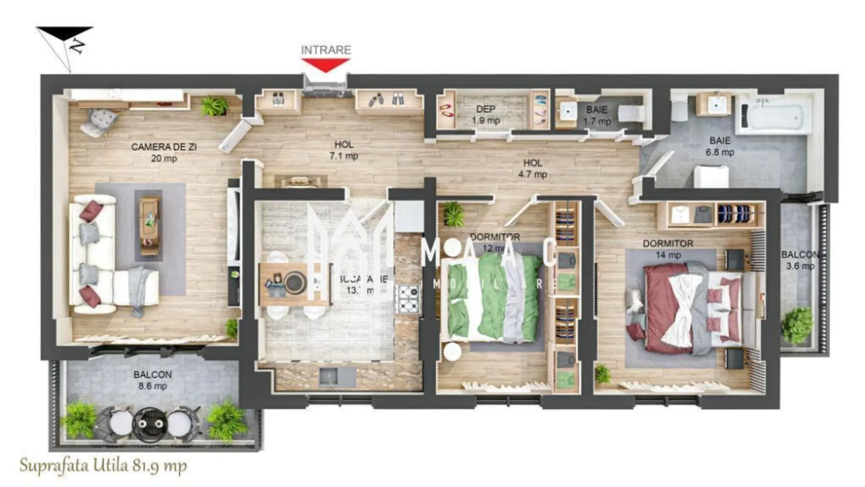Apartament la cheie I 3 camere I 82 mpu + 13 mp I Hipodrom - Descoperiți apartamentul ideal, parte dintr-un ansamblu rezidențial nou, care oferă finisaje de calitate, confort superior și un spațiu generos perfect compartimentat.

Caracteristici principale:
Suprafață utilă: 82 mp; Orientare: Sud – lumină naturală pe tot parcursul zilei ; Etaj: 4 din 4 ; Parcare: Subterană; 2 Balcoane: 13 mp.

Compartimentare modernă:
 Living generos, perfect pentru relaxare și socializare; Bucătărie decomandată, pentru un spațiu organizat și eficient; Dormitor principal spațios; Al doilea dormitor confortabil ; Două băi elegante, complet echipate; Terasă și balcon finisate cu materiale premium

Spații comune premium:
Casă a scării elegantă, placată cu granit și iluminată inteligent; Acces securizat și interfon functional; Trei ascensoare electrice de ultimă generație – funcționare silențioasă; Curte interioară amenajată – loc privat de joacă pentru copii, cu nisip, tobogan, leagăne și bănci

Finisaje și dotări premium:
Ușă metalică antiefracție placată cu panou MDF Porta-Doors.
Tâmplărie PVC cu 7 camere, geam termopan LOW-E, 3 foi de sticlă.
Încălzire eficientă: centrală termică, calorifere din oțel și instalație PEX-AL-PE.
Instalații electrice complete: tablou general, prize Schneider Sedna, pregătire pentru TV/Internet.
Contorizare individuală: gaze, curent, apă.

Predare flexibilă – la alb sau la cheie:
La alb: finisaje standard, pregătit pentru personalizare 
La cheie: cu gresie, faianță, parchet, obiecte sanitare și uși de interior – finisaje alese de dumneavoastră în limita unui buget.
Loc de parcare suprateran sau subteran disponibil pentru achiziție.

Locație excelentă, într-un cartier modern, cu acces facil către punctele de interes din oraș.

Un apartament ideal pentru cei care caută un spațiu modern, confortabil și bine poziționat!

Contactați echipa MAAC Imobiliare pentru detalii și programarea unei vizionări, specificând ID CP2503657