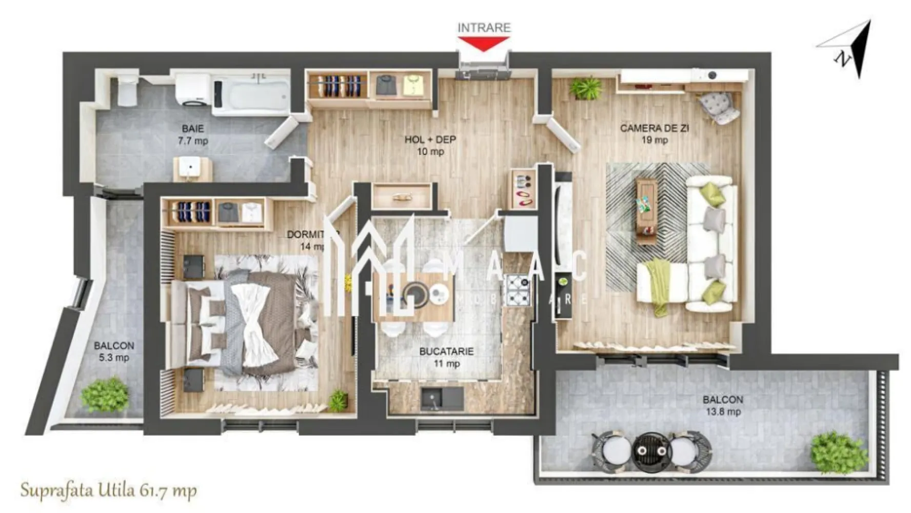 Apartament 2 camere I Nou I Terasa I Parcare I Hipodrom - MAAC Imobiliare - Vă propune spre achiziție un apartament modern într-un proiect rezidențial nou

Descoperiți apartamentul ideal, parte dintr-un ansamblu rezidențial de calitate, care combină confortul, siguranța și eleganța unui spațiu perfect compartimentat! 

Caracteristici principale 
🏡 Suprafață utilă: 63 mp 
🌅 Orientare: Sud – lumină naturală pe tot parcursul zilei 
🏢 Etaj: 1 din 4 
🚗 Parcare: Subterană - posibilitate de achiziționare

Compartimentare inteligentă
🔹 Living generos, perfect pentru relaxare 
🔹 Bucătărie decomandată, ideală pentru un spațiu organizat 
🔹 Dormitor confortabil
🔹 Baie modernă, dotată cu geam de aerisire 
🔹 Balcon cu acces din living, locul perfect pentru momente de relaxare 
🔹 Balcon de 7 mp destinat ca spatiu de depozitare.

Spații comune premium 
✅ Casă a scării elegantă, placată cu granit și iluminată inteligent 
✅ Acces securizat și interfon functional
✅ Trei ascensoare electrice de ultimă generație – funcționare silențioasă 
✅ Curte interioară amenajată – loc privat de joacă pentru copii, cu nisip, tobogan, leagăne și bănci 

Finisaje și dotări premium
- Ușă metalică antiefracție placată cu panou MDF Porta-Doors 
- Tâmplărie PVC cu 7 camere, geam termopan LOW-E, 3 foi de sticlă 
- Încălzire eficientă: centrală termică, calorifere din oțel și instalație PEX-AL-PE 
- Instalații electrice complete: tablou general, prize Schneider Sedna, pregătire pentru TV/Internet 
- Contorizare individuală: gaze, curent, apă 

Predare flexibilă – la alb sau la cheie
🔹 La alb: finisaje standard, pregătit pentru personalizare 
🔹 La cheie: cu gresie, faianță, parchet, obiecte sanitare și uși de interior – finisaje alese de dumneavoastră în limita unui buget 

📍 Locație ideală în cartierul Turnișor, cu acces facil către magazine, transport în comun și zona de Vest a orașului. 

👉 Un apartament ideal pentru cei care caută un spațiu modern, confortabil și bine poziționat!

Contactați echipa **MAAC Imobiliare** pentru detalii și programarea unei vizionări, specificând ID CP2500317! 📞✨