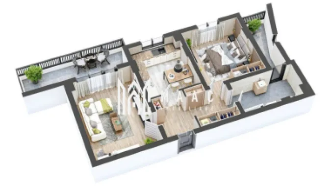 Apartament 2 camere I Nou I Terasa I Parcare I Hipodrom