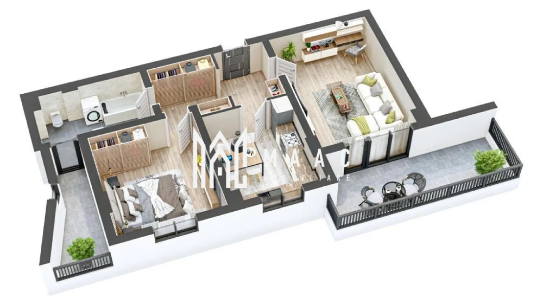 Apartament 2 camere I Nou I Terasa I Parcare I Hipodrom - MAAC Imobiliare - Vă propune spre achiziție un apartament modern într-un proiect rezidențial nou

Descoperiți apartamentul ideal, parte dintr-un ansamblu rezidențial de calitate, care combină confortul, siguranța și eleganța unui spațiu perfect compartimentat! 

Caracteristici principale 
🏡 Suprafață utilă: 63 mp 
🌅 Orientare: Sud – lumină naturală pe tot parcursul zilei 
🏢 Etaj: 1 din 4 
🚗 Parcare: Subterană - posibilitate de achiziționare

Compartimentare inteligentă
🔹 Living generos, perfect pentru relaxare 
🔹 Bucătărie decomandată, ideală pentru un spațiu organizat 
🔹 Dormitor confortabil
🔹 Baie modernă, dotată cu geam de aerisire 
🔹 Balcon cu acces din living, locul perfect pentru momente de relaxare 
🔹 Balcon de 7 mp destinat ca spatiu de depozitare.

Spații comune premium 
✅ Casă a scării elegantă, placată cu granit și iluminată inteligent 
✅ Acces securizat și interfon functional
✅ Trei ascensoare electrice de ultimă generație – funcționare silențioasă 
✅ Curte interioară amenajată – loc privat de joacă pentru copii, cu nisip, tobogan, leagăne și bănci 

Finisaje și dotări premium
- Ușă metalică antiefracție placată cu panou MDF Porta-Doors 
- Tâmplărie PVC cu 7 camere, geam termopan LOW-E, 3 foi de sticlă 
- Încălzire eficientă: centrală termică, calorifere din oțel și instalație PEX-AL-PE 
- Instalații electrice complete: tablou general, prize Schneider Sedna, pregătire pentru TV/Internet 
- Contorizare individuală: gaze, curent, apă 

Predare flexibilă – la alb sau la cheie
🔹 La alb: finisaje standard, pregătit pentru personalizare 
🔹 La cheie: cu gresie, faianță, parchet, obiecte sanitare și uși de interior – finisaje alese de dumneavoastră în limita unui buget 

📍 Locație ideală în cartierul Turnișor, cu acces facil către magazine, transport în comun și zona de Vest a orașului. 

👉 Un apartament ideal pentru cei care caută un spațiu modern, confortabil și bine poziționat!

Contactați echipa **MAAC Imobiliare** pentru detalii și programarea unei vizionări, specificând ID CP2500317! 📞✨