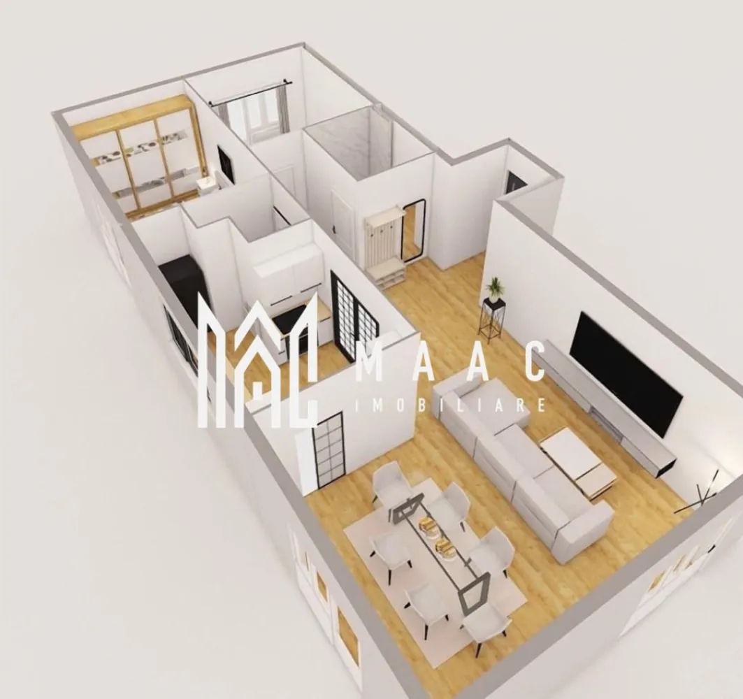 Apartament modern I La cheie I 3 camere I Lift I Hipodrom - Descoperiți un apartament spațios și bine gândit, perfect pentru confort și funcționalitate. Compartimentarea eficientă include living generos, dormitoare luminoase și bucătărie modernă, toate gândite pentru a vă oferi spațiu și libertate de mișcare.

Dotările de calitate includ: ✅ Ușă metalică antiefracție Porta-Doors pentru siguranță maximă ✅ Tâmplărie PVC cu 7 camere și geam termopan LOW-E pentru izolare termică și fonică optimă ✅ Instalație termică cu centrală proprie, calorifere din oțel și distribuție eficientă ✅ Pereți interiori tencuiți, gletuiți și zugrăviți într-o nuanță modernă ✅ Instalații electrice de calitate, prize și întrerupătoare Schneider Sedna ✅ Balcon generos, finisat cu parapet elegant și gresie antiderapantă.

Construcția beneficiază de spații comune interioare finisate, cu scări placate cu granit, balustrade din țeavă rectangulară și plafoniere cu senzori de mișcare pentru un plus de confort. Accesul este securizat, iar clădirea este dotată cu trei ascensoare electrice de ultimă generație, cu funcționare silențioasă.

Spațiile exterioare sunt iluminate inteligent, iar curtea interioară va fi amenajată cu loc de joacă privat, dotat cu nisip, tobogan, leagăne și bănci, oferind un mediu sigur și plăcut pentru cei mici. În plus, imobilul dispune de locuri de parcare supraterane și subterane.

Pentru confort maxim, apartamentul poate fi predat complet finisat, cu gresie, faianță, parchet, obiecte sanitare și uși de interior, toate alese în funcție de preferințele dumneavoastră, în limita unui buget prestabilit.

Această locuință reprezintă alegerea ideală pentru cei care își doresc calitate, siguranță și un spațiu modern, pregătit să devină „acasă”.

📍 Nu ratați această oportunitate! Contactați-ne pentru detalii și vizionări, specificând ID CP2500303.