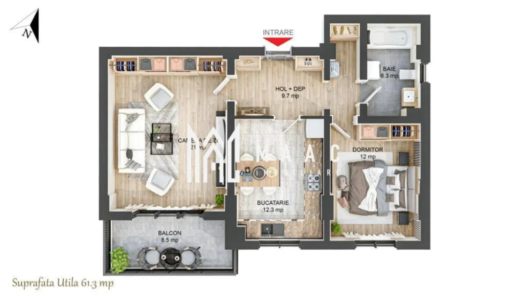 Apartament 2 camere I Nou I Decomandat I Balcon I Hipodrom - MAAC Imobiliare - Vă propune spre achiziție un apartament modern într-un proiect rezidențial nou

Descoperiți apartamentul ideal, parte dintr-un ansamblu rezidențial de calitate, care combină confortul, siguranța și eleganța unui spațiu perfect compartimentat! 

Caracteristici principale 
🏡 Suprafață utilă: 61 mp 
🌅 Orientare: Sud – lumină naturală pe tot parcursul zilei 
🏢 Etaj: 1 din 4 
🚗 Parcare: Subterană - posibilitate de achiziționare

Compartimentare inteligentă
🔹 Living generos, perfect pentru relaxare 
🔹 Bucătărie decomandată, ideală pentru un spațiu organizat 
🔹 Dormitor confortabil
🔹 Baie modernă, dotată cu geam de aerisire 
🔹 Balcon cu acces din living, locul perfect pentru momente de relaxare 

Spații comune premium 
✅ Casă a scării elegantă, placată cu granit și iluminată inteligent 
✅ Acces securizat și interfon functional
✅ Trei ascensoare electrice de ultimă generație – funcționare silențioasă 
✅ Curte interioară amenajată – loc privat de joacă pentru copii, cu nisip, tobogan, leagăne și bănci 

Finisaje și dotări premium
- Ușă metalică antiefracție placată cu panou MDF Porta-Doors 
- Tâmplărie PVC cu 7 camere, geam termopan LOW-E, 3 foi de sticlă 
- Încălzire eficientă: centrală termică, calorifere din oțel și instalație PEX-AL-PE 
- Instalații electrice complete: tablou general, prize Schneider Sedna, pregătire pentru TV/Internet 
- Contorizare individuală: gaze, curent, apă 

Predare flexibilă – la alb sau la cheie
🔹 La alb: finisaje standard, pregătit pentru personalizare 
🔹 La cheie: cu gresie, faianță, parchet, obiecte sanitare și uși de interior – finisaje alese de dumneavoastră în limita unui buget 

📍 Locație ideală în cartierul Turnișor, cu acces facil către magazine, transport în comun și zona de Vest a orașului. 

👉 Un apartament ideal pentru cei care caută un spațiu modern, confortabil și bine poziționat!

Contactați echipa **MAAC Imobiliare** pentru detalii și programarea unei vizionări, specificând ID CP2500295! 📞✨