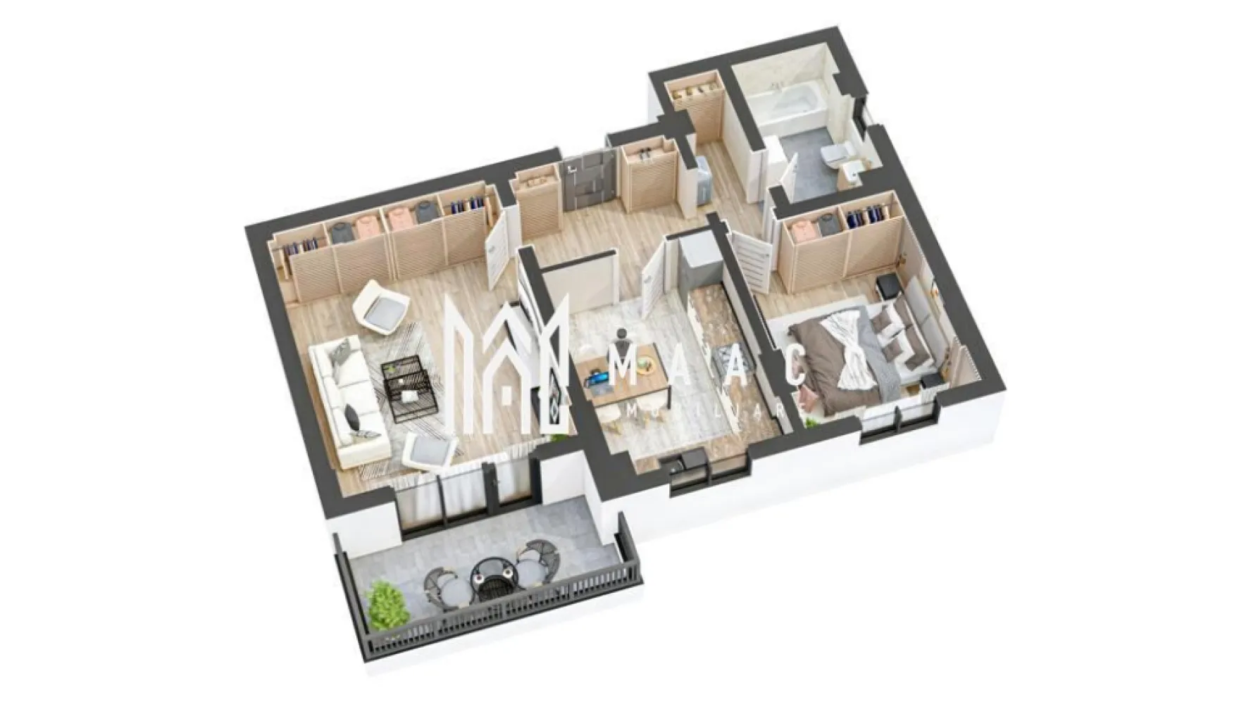 Apartament nou 2 camere I La cheie I 61 + 9 mp I Hipodrom - MAAC Imobiliare - Vă propune spre achiziție un apartament modern într-un proiect rezidențial nou

Descoperiți apartamentul ideal, parte dintr-un ansamblu rezidențial de calitate, care combină confortul, siguranța și eleganța unui spațiu perfect compartimentat! 

Caracteristici principale 
Suprafață utilă: 61 mp 
Orientare: Sud – lumină naturală pe tot parcursul zilei 
Etaj: 1 din 4 
Parcare: Subterană - posibilitate de achiziționare

Compartimentare inteligentă
Living generos, perfect pentru relaxare 
Bucătărie decomandată, ideală pentru un spațiu organizat 
Dormitor confortabil
Baie modernă, dotată cu geam de aerisire 
Balcon cu acces din living, locul perfect pentru momente de relaxare 

Spații comune premium 
Casă a scării elegantă, placată cu granit și iluminată inteligent 
Acces securizat și interfon functional
Trei ascensoare electrice de ultimă generație – funcționare silențioasă 
Curte interioară amenajată – loc privat de joacă pentru copii, cu nisip, tobogan, leagăne și bănci 

Finisaje și dotări premium
- Ușă metalică antiefracție placată cu panou MDF Porta-Doors 
- Tâmplărie PVC cu 7 camere, geam termopan LOW-E, 3 foi de sticlă 
- Încălzire eficientă: centrală termică, calorifere din oțel și instalație PEX-AL-PE 
- Instalații electrice complete: tablou general, prize Schneider Sedna, pregătire pentru TV/Internet 
- Contorizare individuală: gaze, curent, apă 

Predare flexibilă – la alb sau la cheie
La alb: finisaje standard, pregătit pentru personalizare 
La cheie: cu gresie, faianță, parchet, obiecte sanitare și uși de interior – finisaje alese de dumneavoastră în limita unui buget 

Un apartament ideal pentru cei care caută un spațiu modern, confortabil și bine poziționat!

Contactați echipa **MAAC Imobiliare** pentru detalii și programarea unei vizionări, specificând ID CP2499993