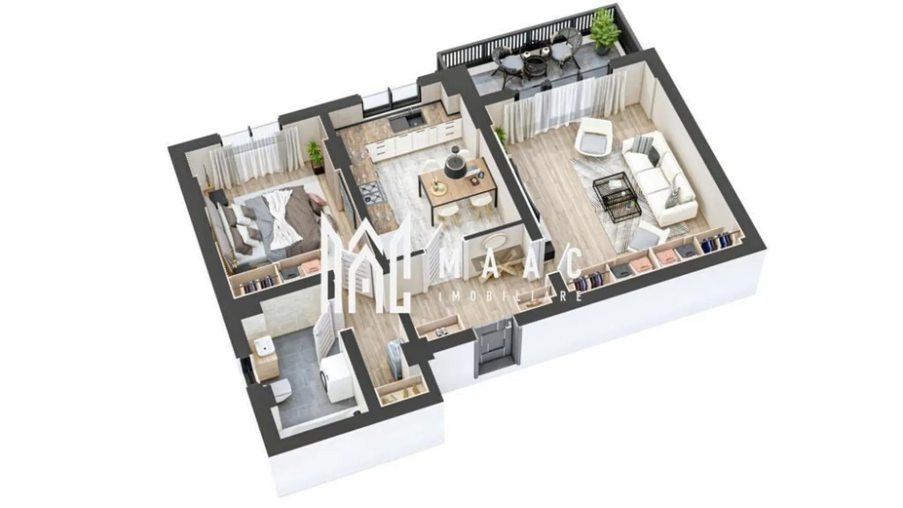 Apartament nou 2 camere I La cheie I 61 + 9 mp I Hipodrom - MAAC Imobiliare - Vă propune spre achiziție un apartament modern într-un proiect rezidențial nou

Descoperiți apartamentul ideal, parte dintr-un ansamblu rezidențial de calitate, care combină confortul, siguranța și eleganța unui spațiu perfect compartimentat! 

Caracteristici principale 
Suprafață utilă: 61 mp 
Orientare: Sud – lumină naturală pe tot parcursul zilei 
Etaj: 1 din 4 
Parcare: Subterană - posibilitate de achiziționare

Compartimentare inteligentă
Living generos, perfect pentru relaxare 
Bucătărie decomandată, ideală pentru un spațiu organizat 
Dormitor confortabil
Baie modernă, dotată cu geam de aerisire 
Balcon cu acces din living, locul perfect pentru momente de relaxare 

Spații comune premium 
Casă a scării elegantă, placată cu granit și iluminată inteligent 
Acces securizat și interfon functional
Trei ascensoare electrice de ultimă generație – funcționare silențioasă 
Curte interioară amenajată – loc privat de joacă pentru copii, cu nisip, tobogan, leagăne și bănci 

Finisaje și dotări premium
- Ușă metalică antiefracție placată cu panou MDF Porta-Doors 
- Tâmplărie PVC cu 7 camere, geam termopan LOW-E, 3 foi de sticlă 
- Încălzire eficientă: centrală termică, calorifere din oțel și instalație PEX-AL-PE 
- Instalații electrice complete: tablou general, prize Schneider Sedna, pregătire pentru TV/Internet 
- Contorizare individuală: gaze, curent, apă 

Predare flexibilă – la alb sau la cheie
La alb: finisaje standard, pregătit pentru personalizare 
La cheie: cu gresie, faianță, parchet, obiecte sanitare și uși de interior – finisaje alese de dumneavoastră în limita unui buget 

Un apartament ideal pentru cei care caută un spațiu modern, confortabil și bine poziționat!

Contactați echipa **MAAC Imobiliare** pentru detalii și programarea unei vizionări, specificând ID CP2499993