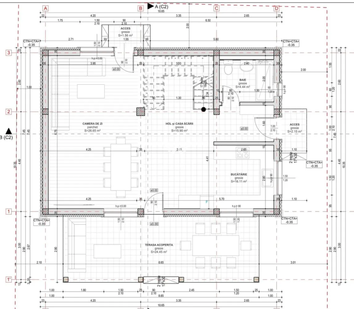 Casa individuala, teren 320 mp, Sibiu, Selimbar - Casa noua cu 4 camere, 2 bai - Selimbar, Sibiu - spatiu si confort pentru familie

Casa individuala situata in zona Primariei Selimbar.

Suprafata utila: 120 mp,
Teren: 320 mp 

Parter : hol acces, baie, spatiu tehnic si depozitare, bucatarie open space cu living si acces pe o terasa generoasa acoperita. La cerere se poate separa bucataria. 
Etaj: 3 dormitoare, hol si baie
Pod - spatiu depozitare sau poate fi adaptat - prevazut cu 2 geamuri tip iluminator si instalatie electrica.
Placa de beton izolata cu polistiren extrudat pentru o izolare termica si fonica intre etaje.

Casa se preda la interior la stadiu de ALB: pereti finisati cu lavabila, centrala termica, incalzire in pardoseala, termostate in fiecare incapere, instalatii sanitare si electrice pe pozitie, geamuri termopan 5 camere, 3 foi de sticla
Exterior casa la CHEIE: izolatie polistiren 10cm, decorativa, pervaze geamuri, alimentare pentru camere de supraveghere si alarma, poarta acces pietonal si auto, curte pavata cale acces pietonal si parcare auto.

Pret : 250.000 euro
Cash sau credit bancar
Detalii si vizionare: 0752.088.381 Roxana